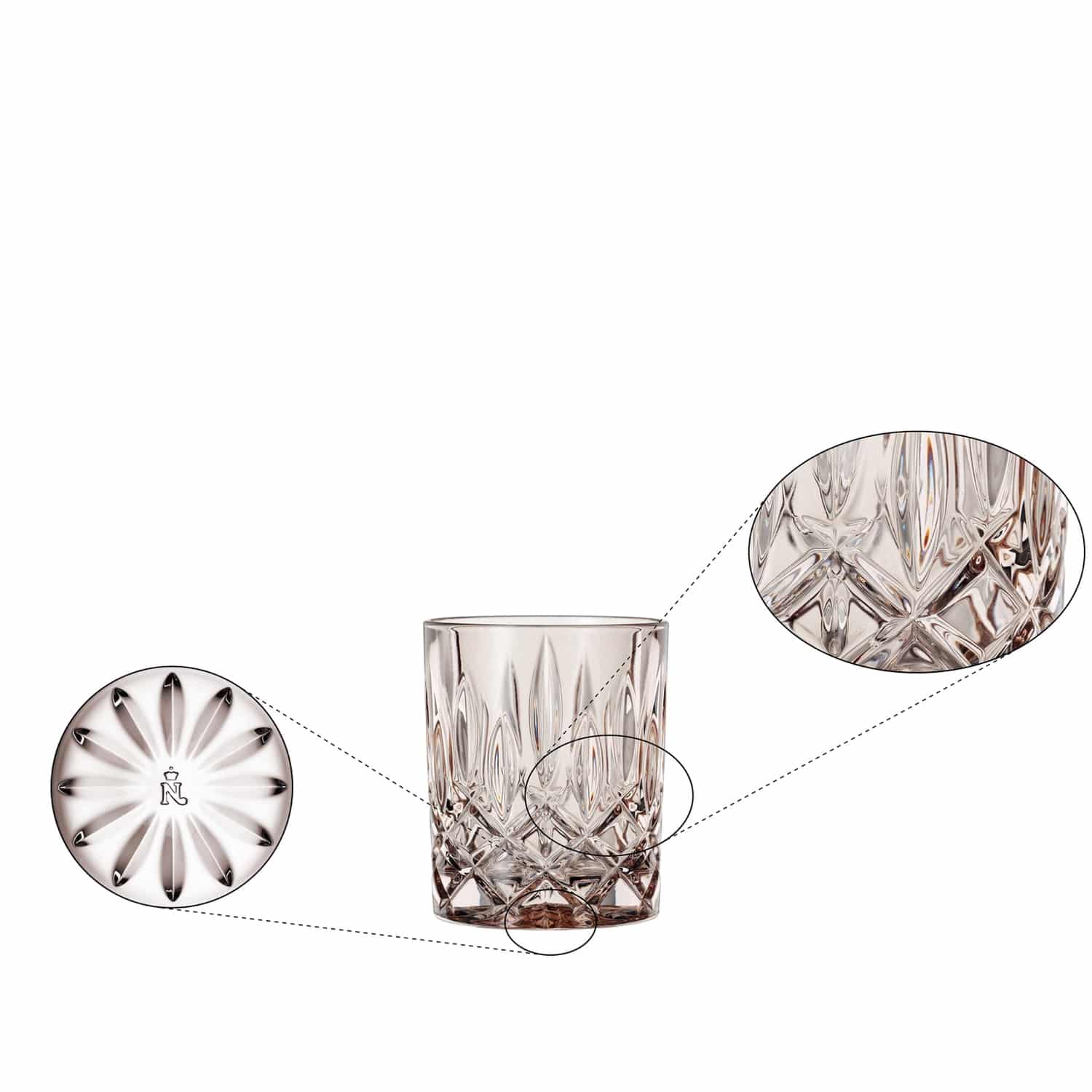 Nachtmann Noblesse Tumbler 29,5 Cl Taupe - 2 Stuks - Glazen.nl