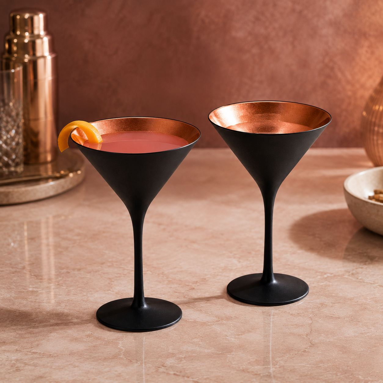 Stölzle Lausitz Elements Cocktailglas 24 cl Schwarz - 6 Stück