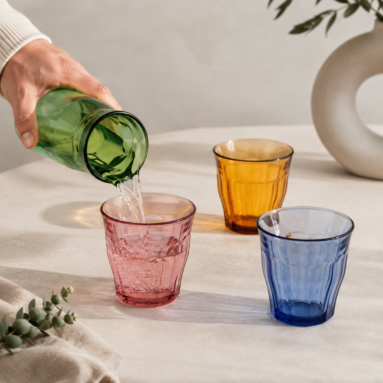 Duralex Picardie Trinkbecher 25 cl, sortiert – 6 Stück