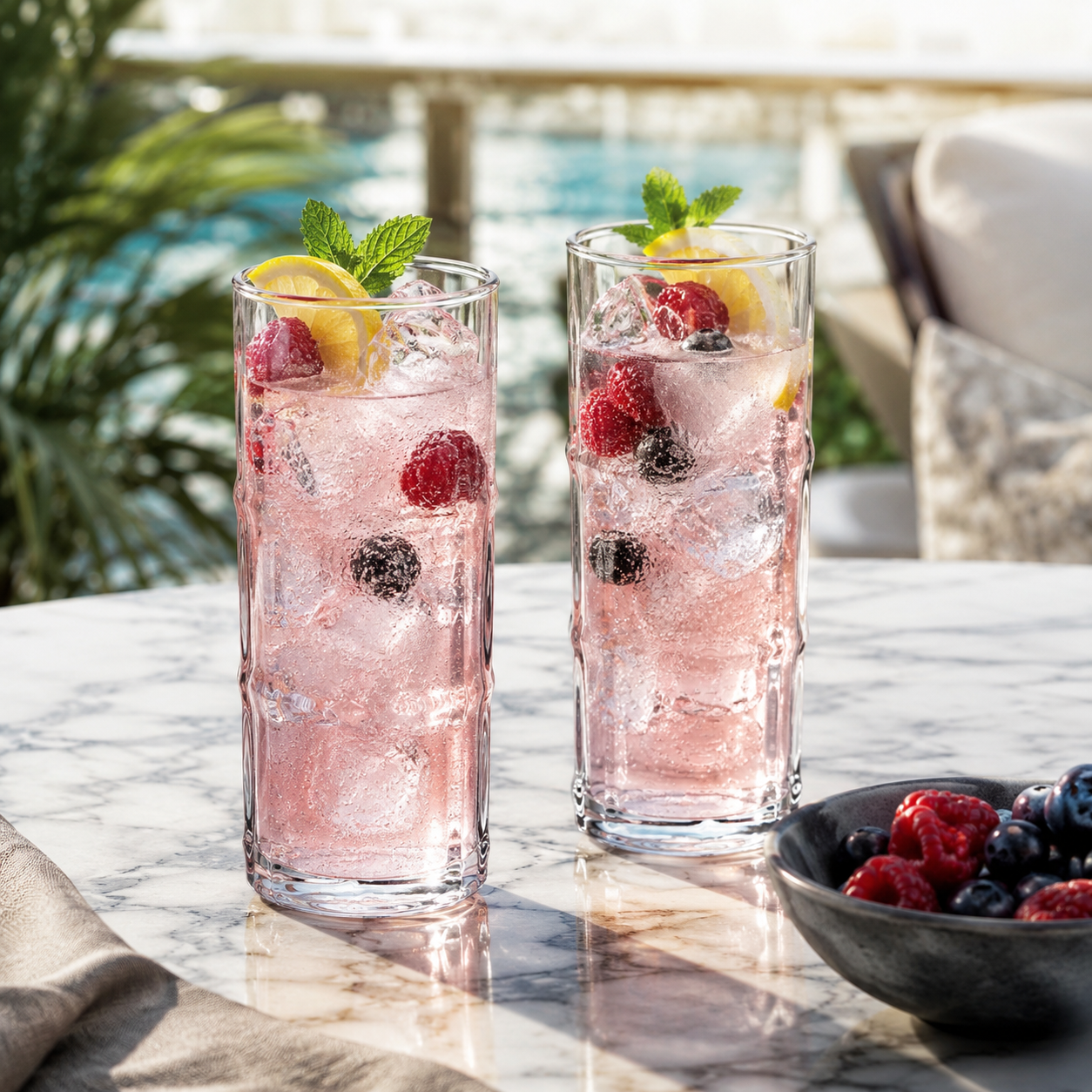 Onis Bambus Longdrinkgläser 47,5 cl – 6 Stück