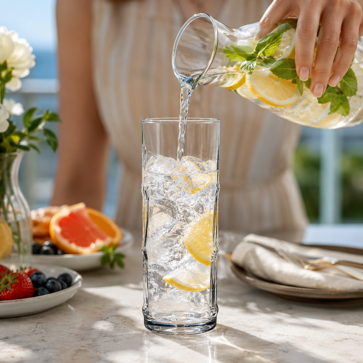 Onis Bambus Longdrinkgläser 47,5 cl – 6 Stück