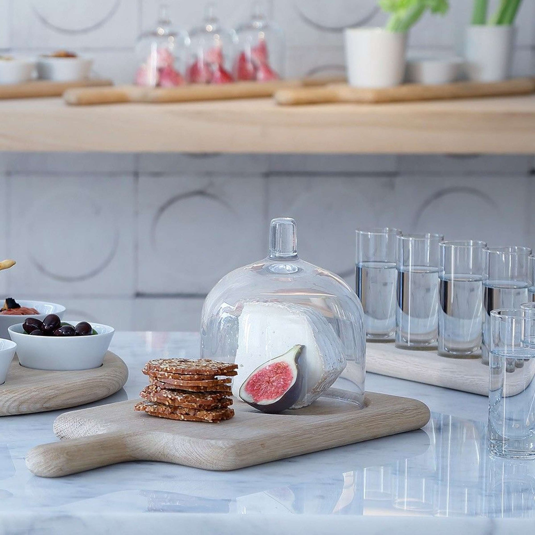 L.S.A. Paddle Wodka-Set mit Servierbrett, sortiert – 12 Stück