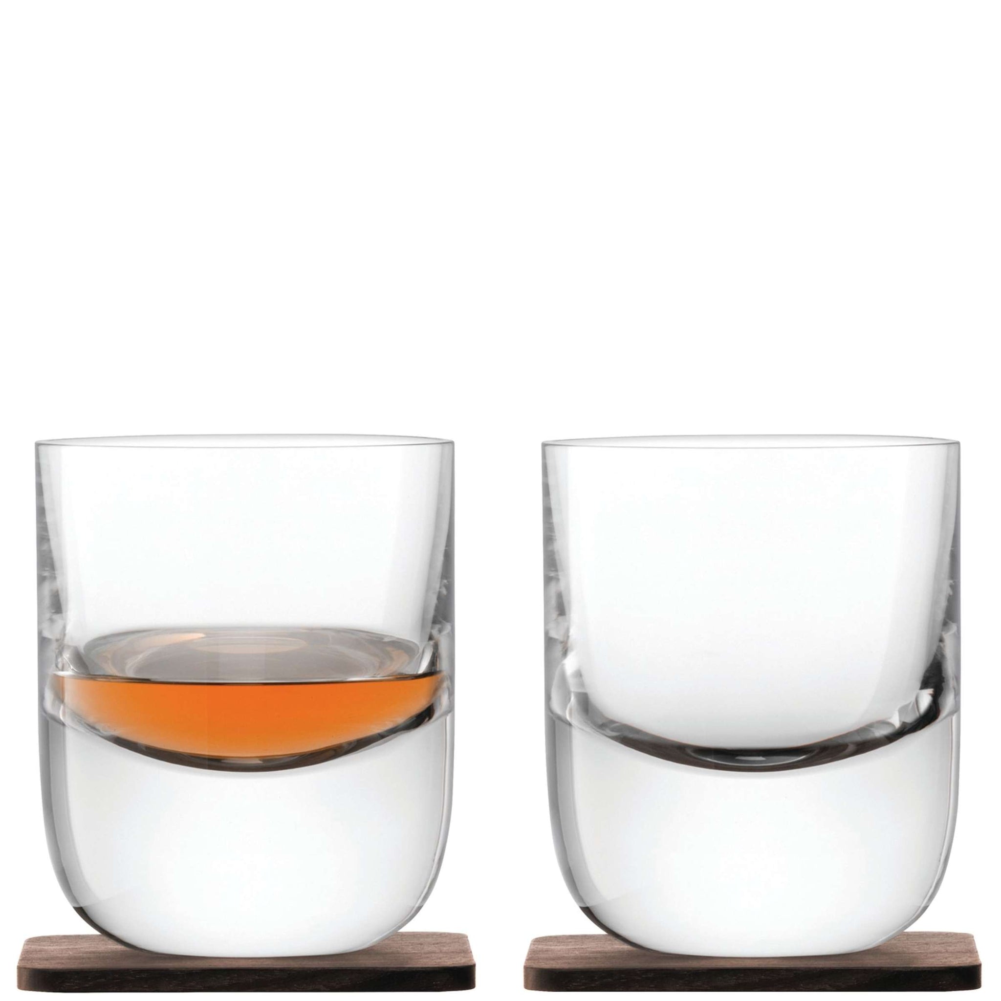 L.S.A. Whisky Tumbler 27 Cl with Coaster - 2 Pieces