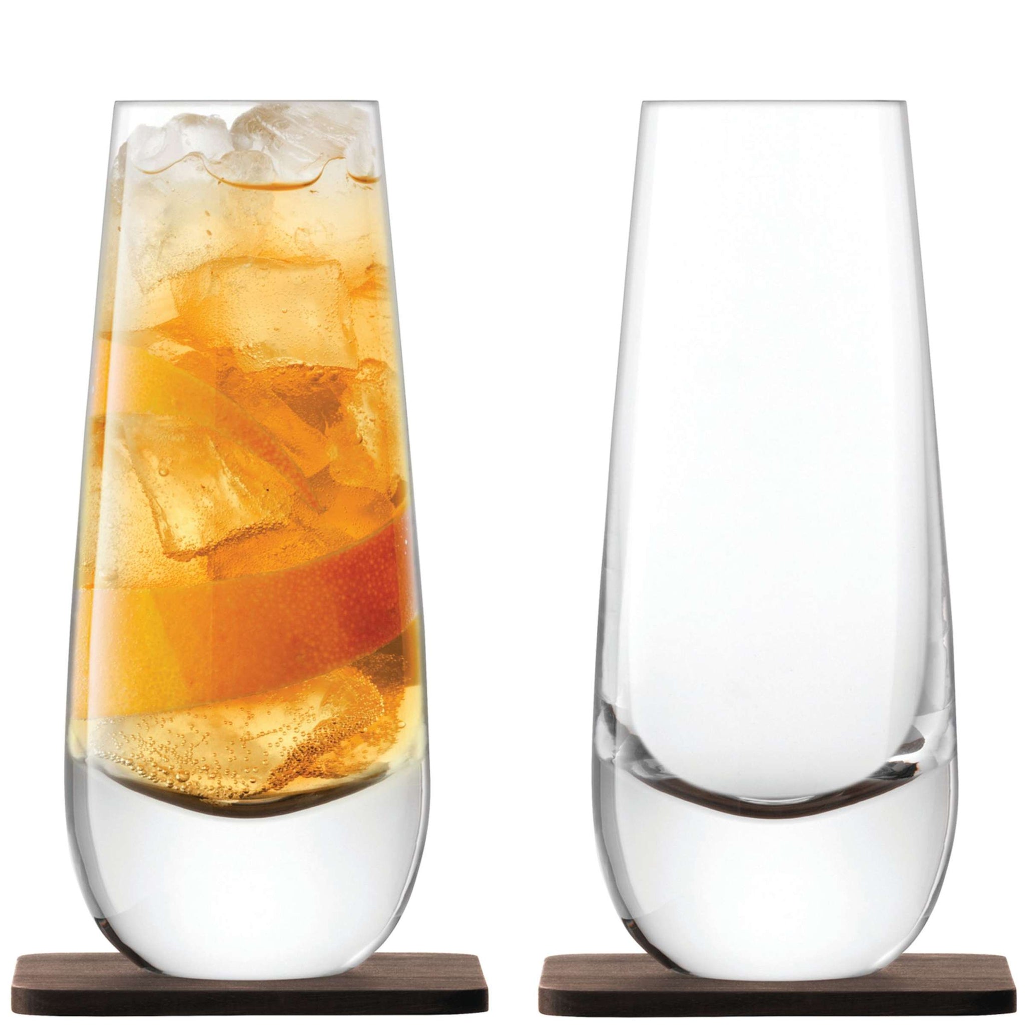 L.S.A. Whisky Islay Longdrinkglas 32,5 Cl mit Untersetzer - 2 Stück