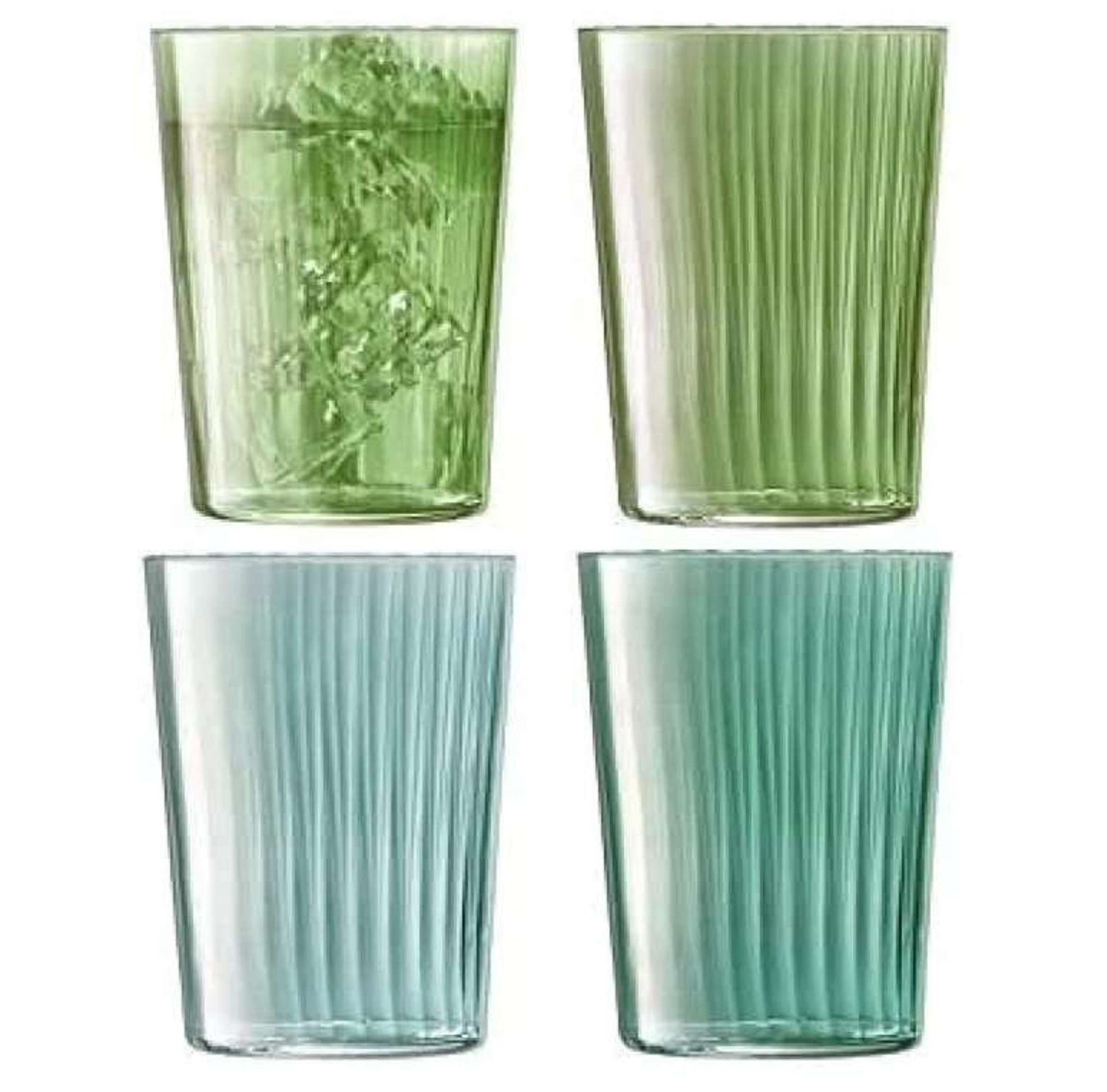 L.S.A. Gems Tumbler 56 Cl, sortiert, Grün – 4 Stück