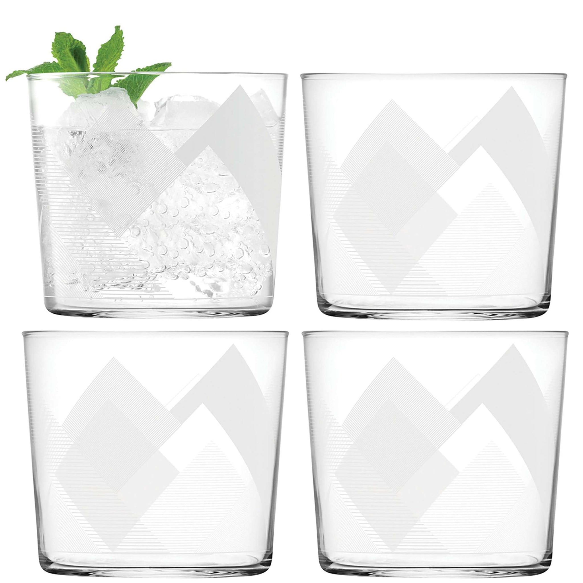 L.S.A. Peaks Tumbler 31 Cl Weiß – 4 Stück