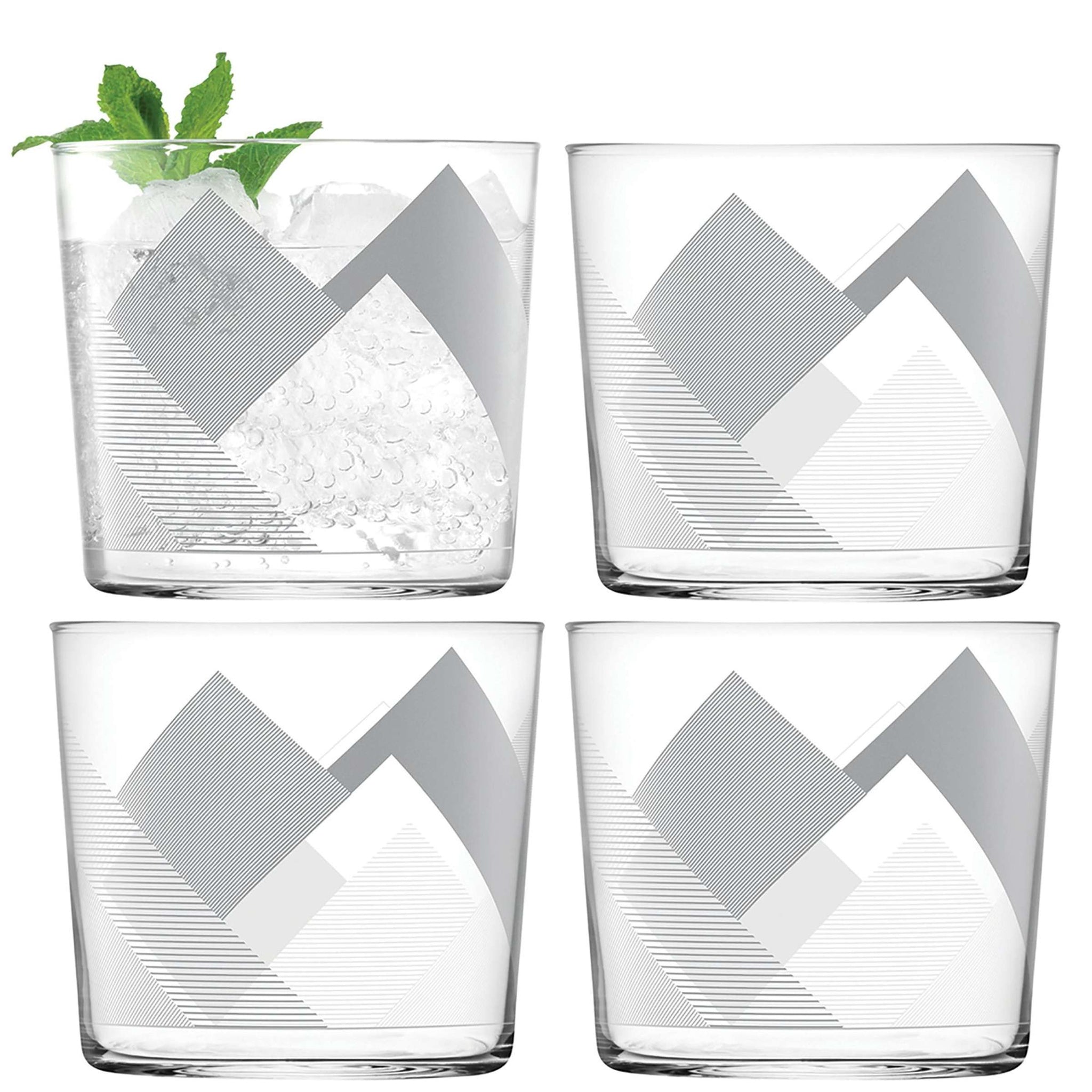 L.S.A. Peaks Tumbler 31 Cl Grau - 4 Stück