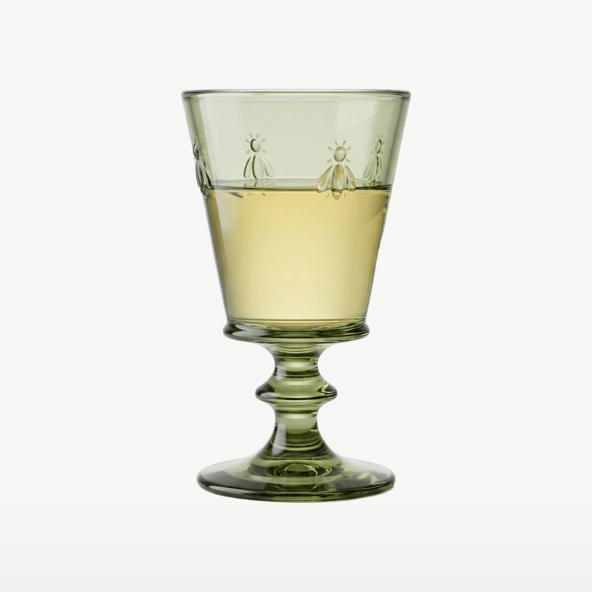 La Rochère Abeille Wijnglas 24 cl Olijfgroen - 6 Stuks - Glazen.nl