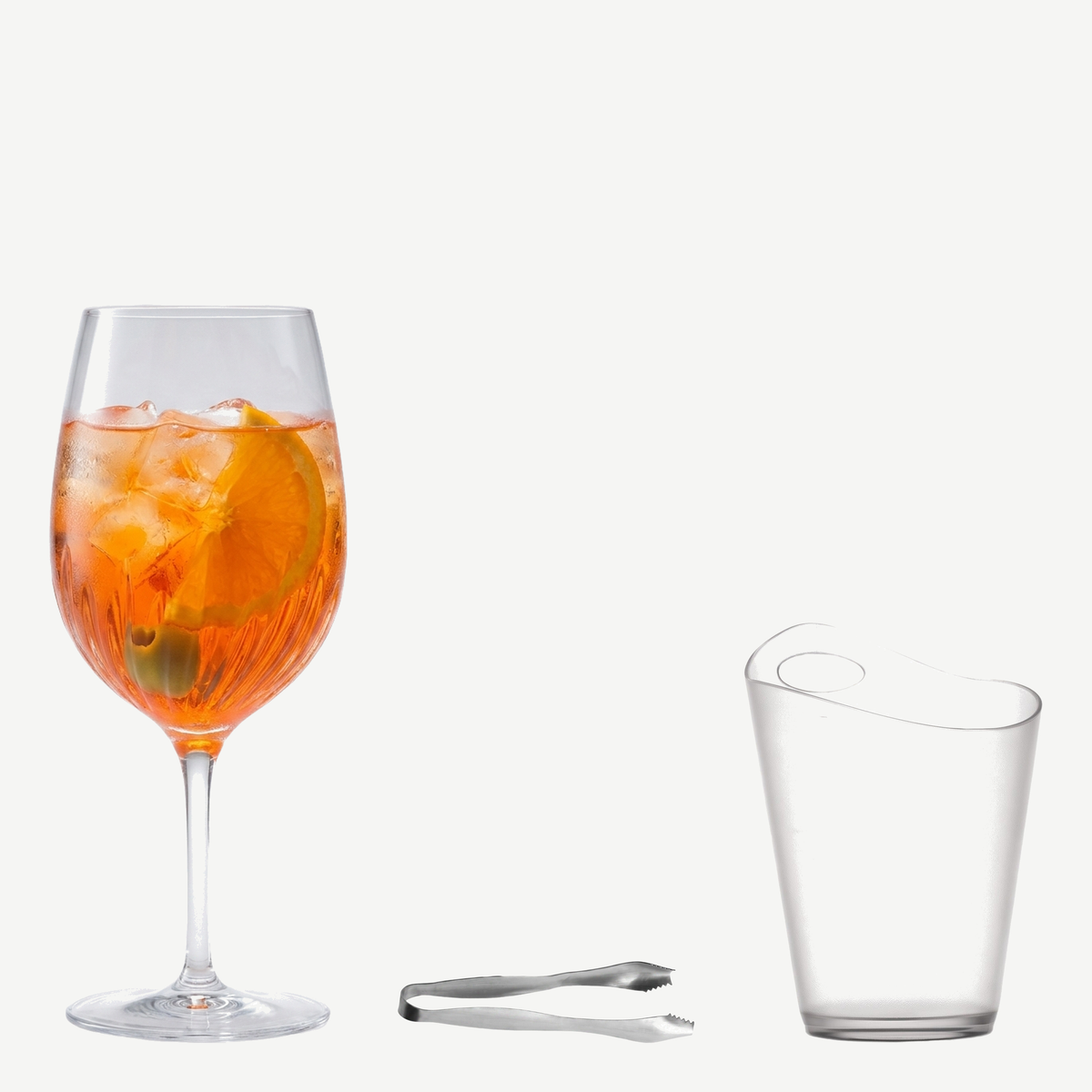 Aperol spritz box met spritzglas, ijstang en wijnkoeler