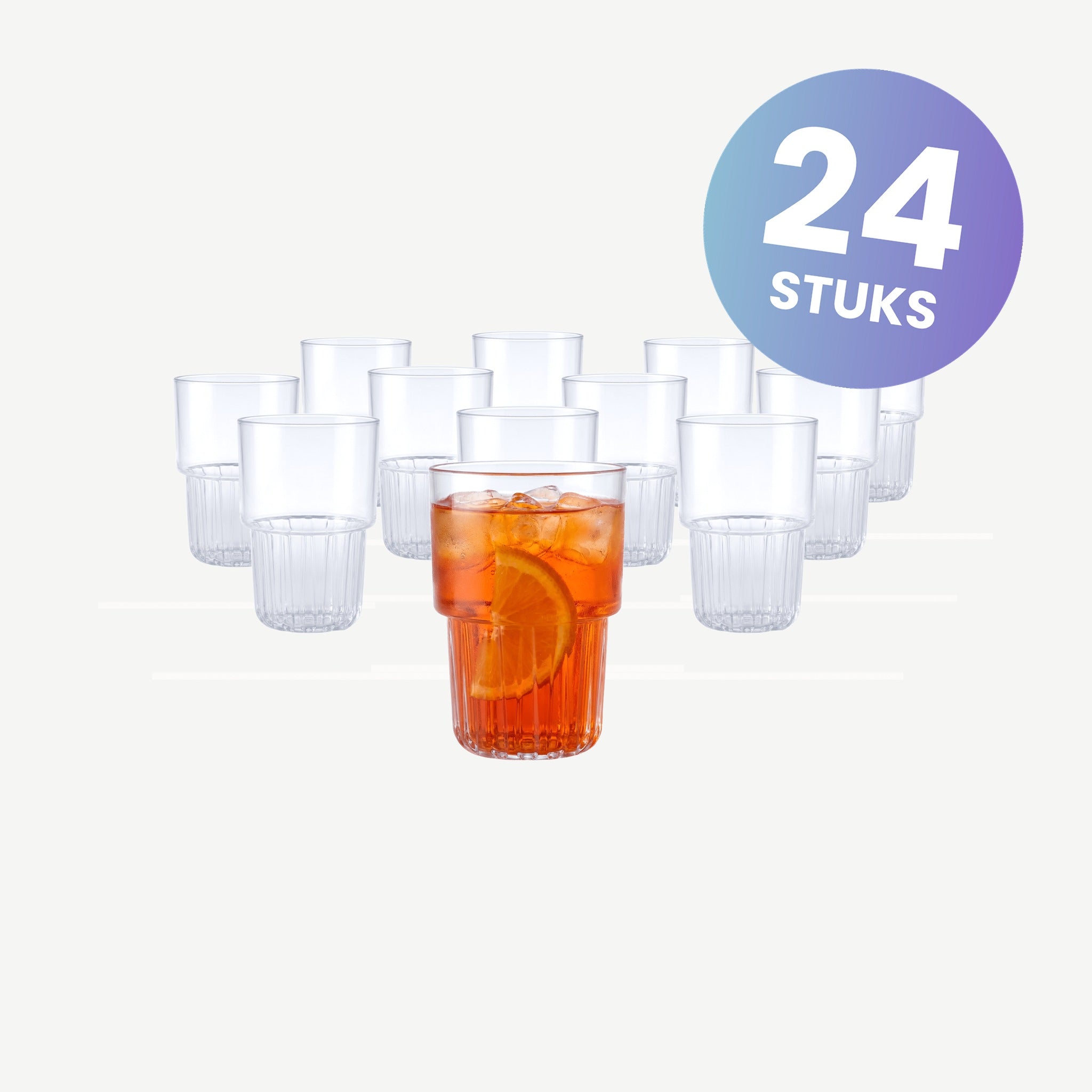 Bar Professional London Cooler Longdrinkglas Kunststof 42 Cl - set van 24 glazen