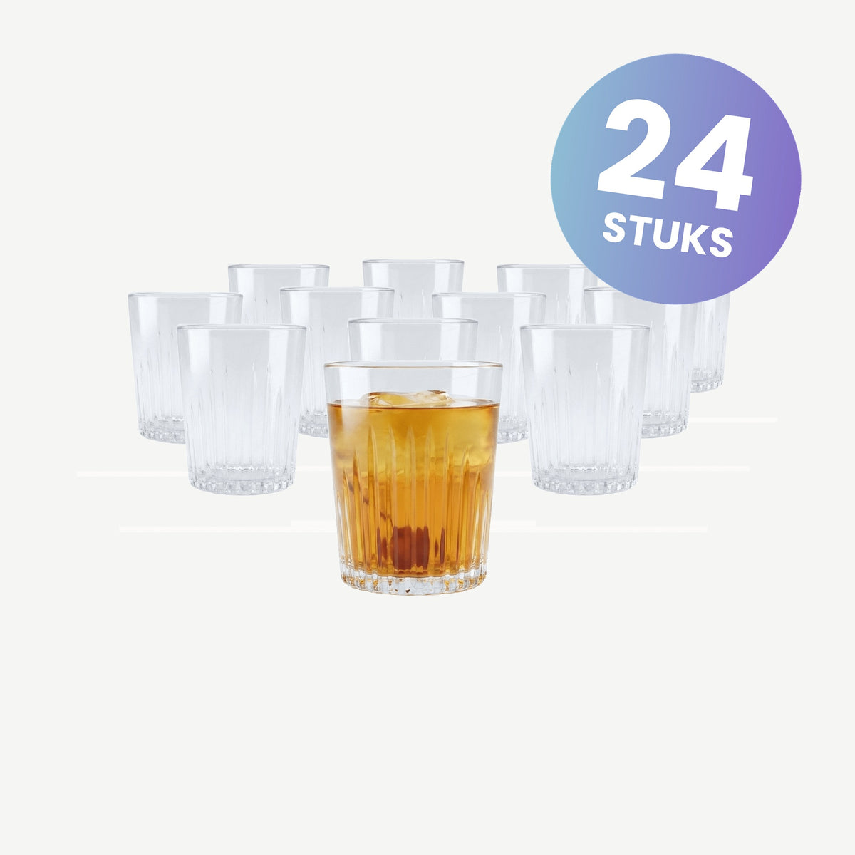 Bar Professional Milano Tumbler Kunststof 40 Cl - set van 24 glazen