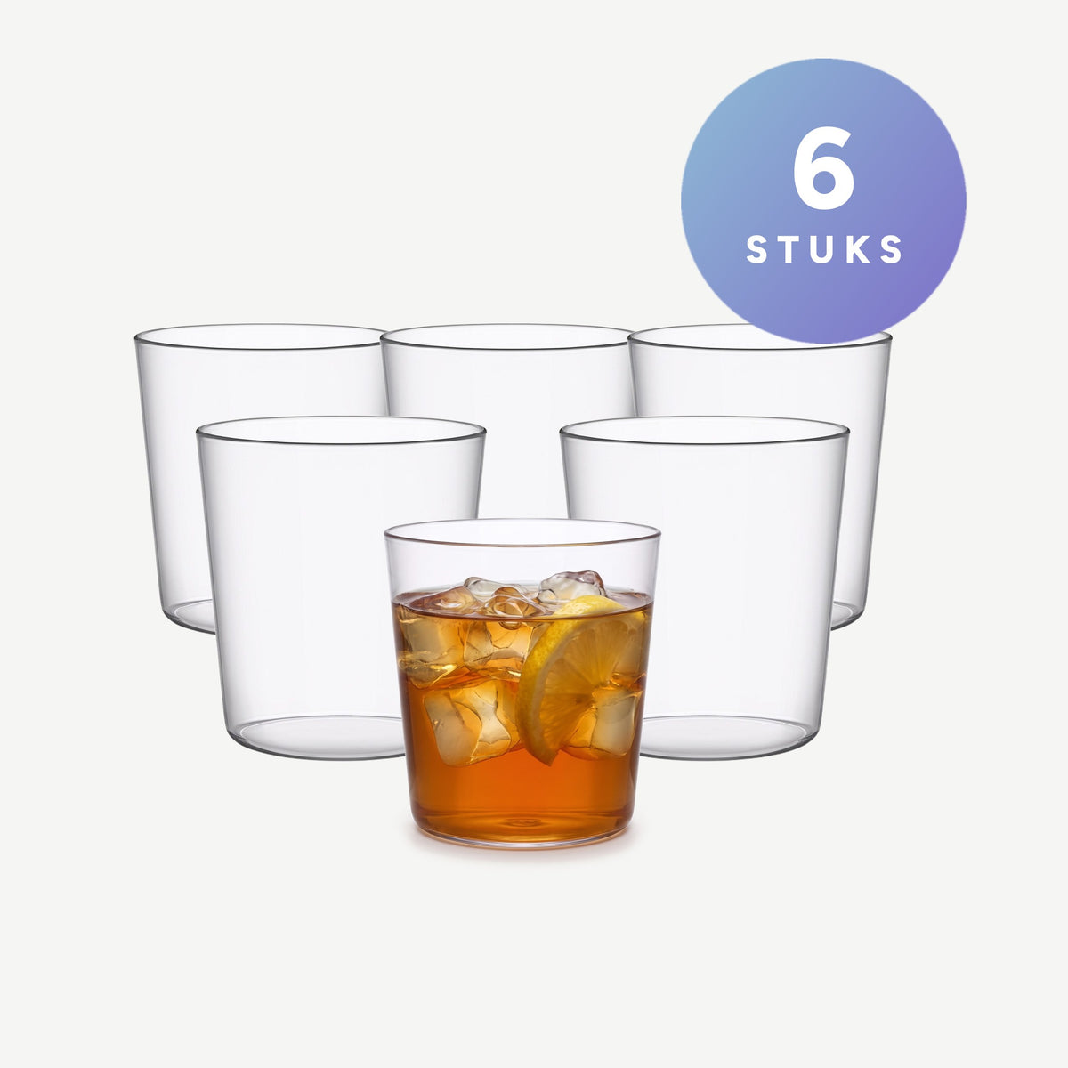 Bar Professional Time Tumbler Kunststof 23 Cl - 6 Stuks set van 6