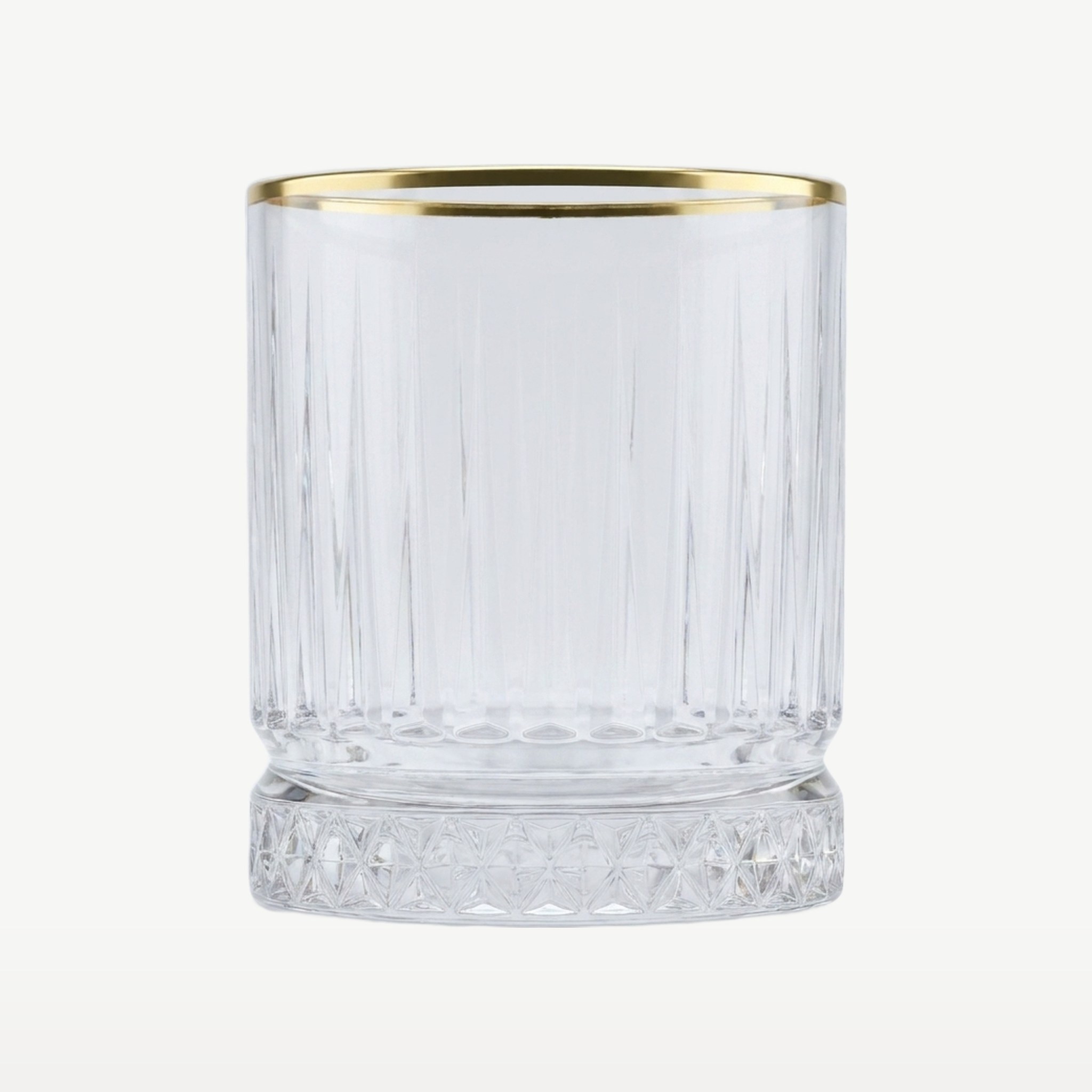 Pasabahce Elysia Tumbler 35,5 Cl Gouden Rand - 4 Stuks - Glazen.nl