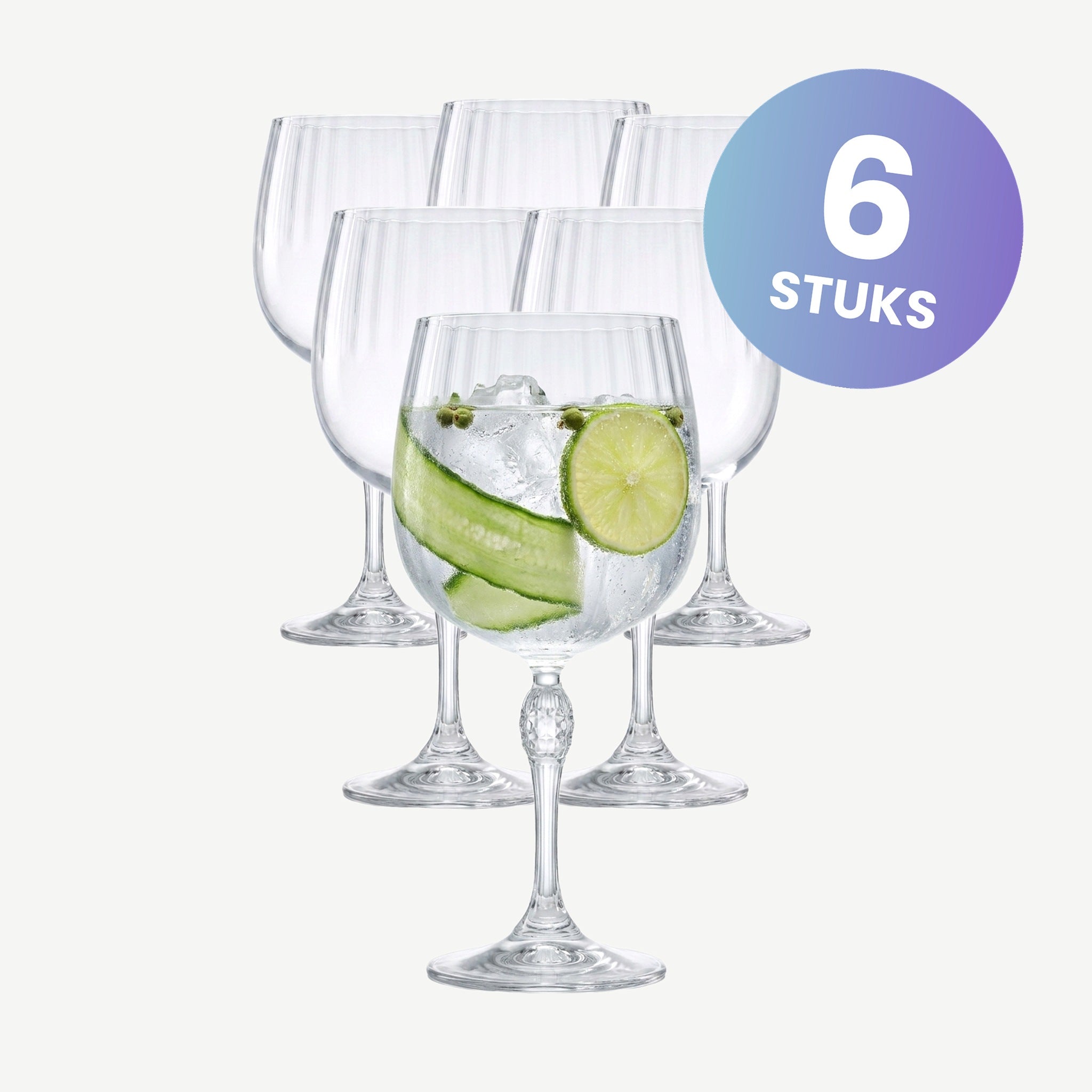 Bormioli Rocco America'20S Gin Tonic Glas 74 Cl - set van 6 glazen