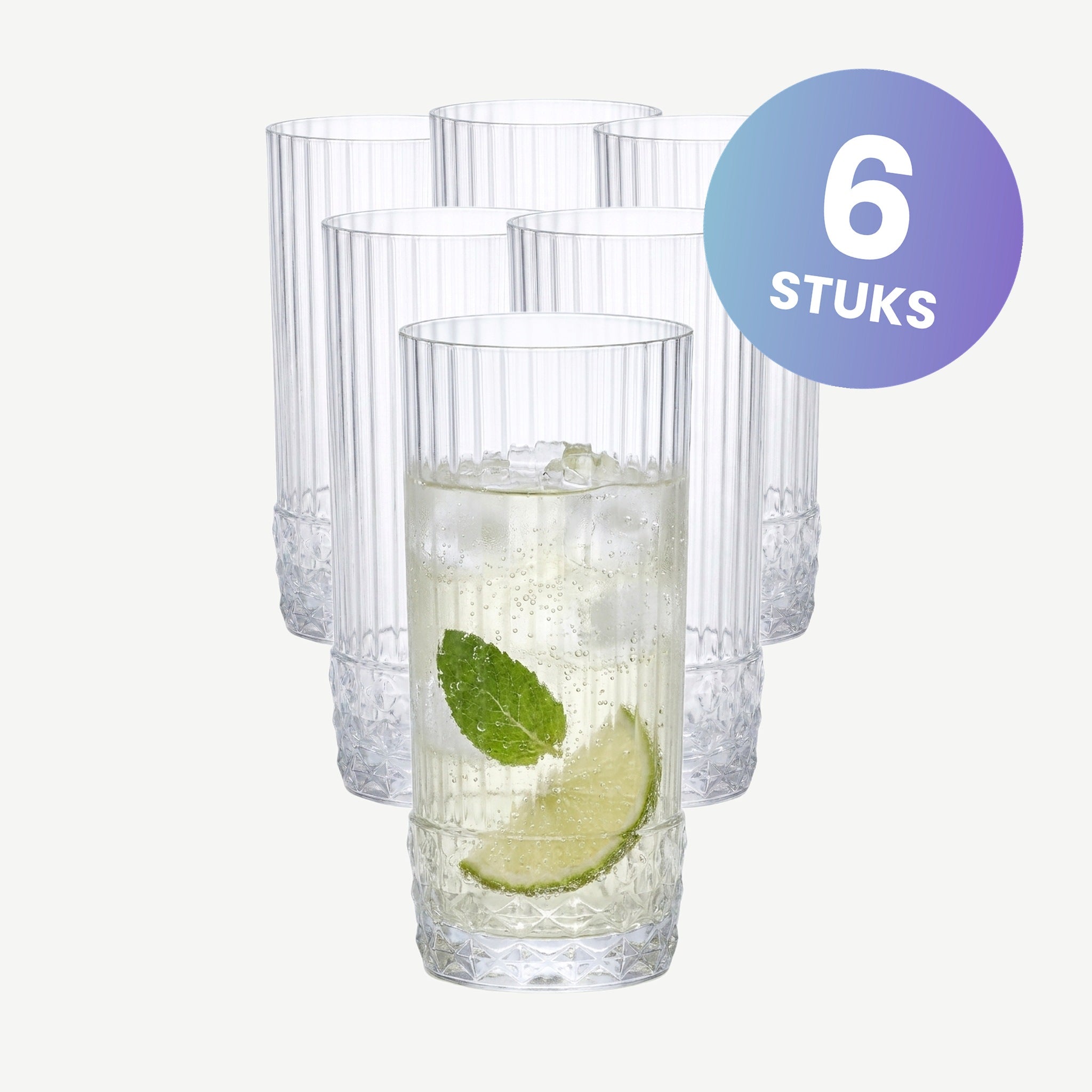 Bormioli Rocco America'20S Longdrinkglas 49 Cl - set van 6 glazen