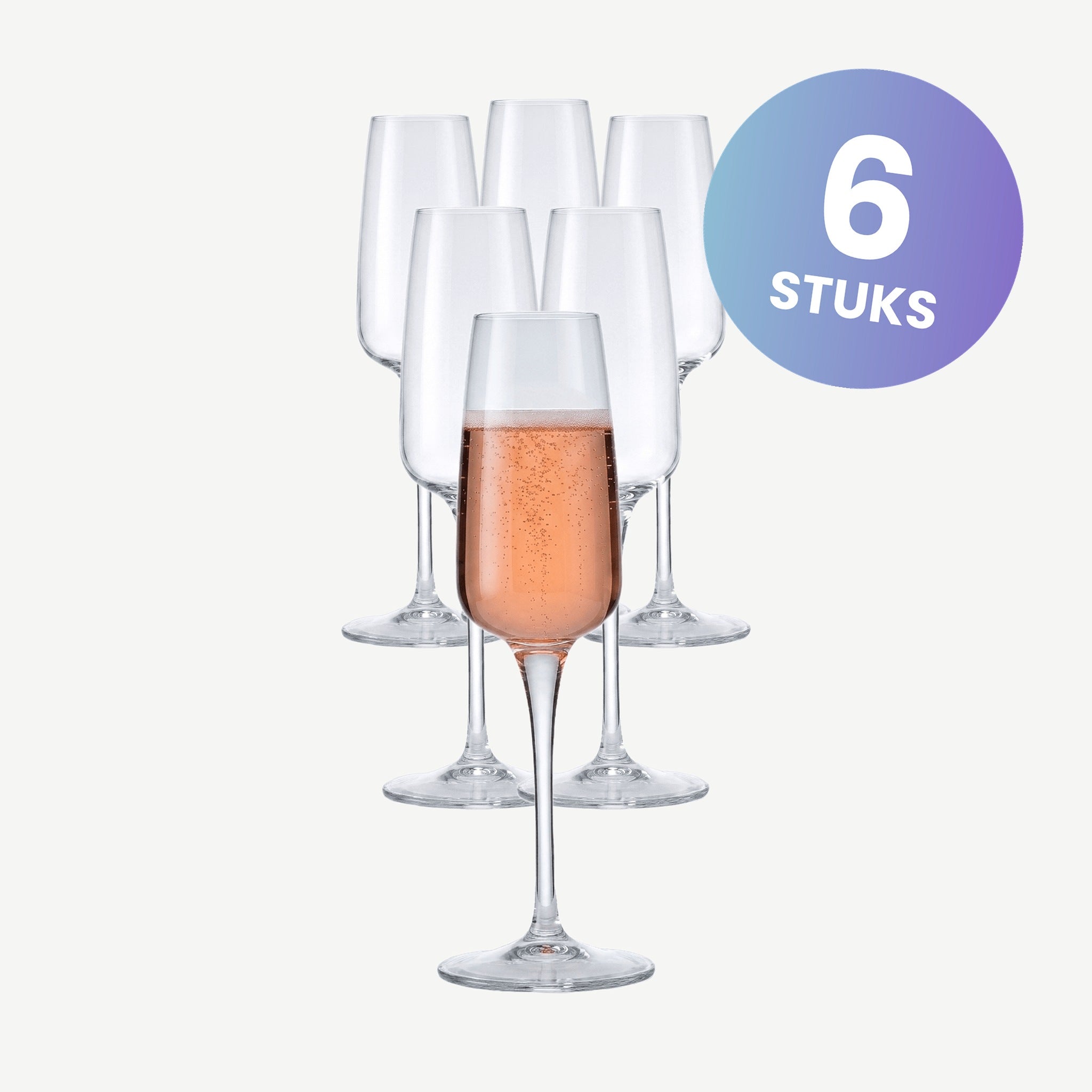 Bormioli Rocco Aurum Champagneglas / Flute 23 Cl - set van 6 glazen