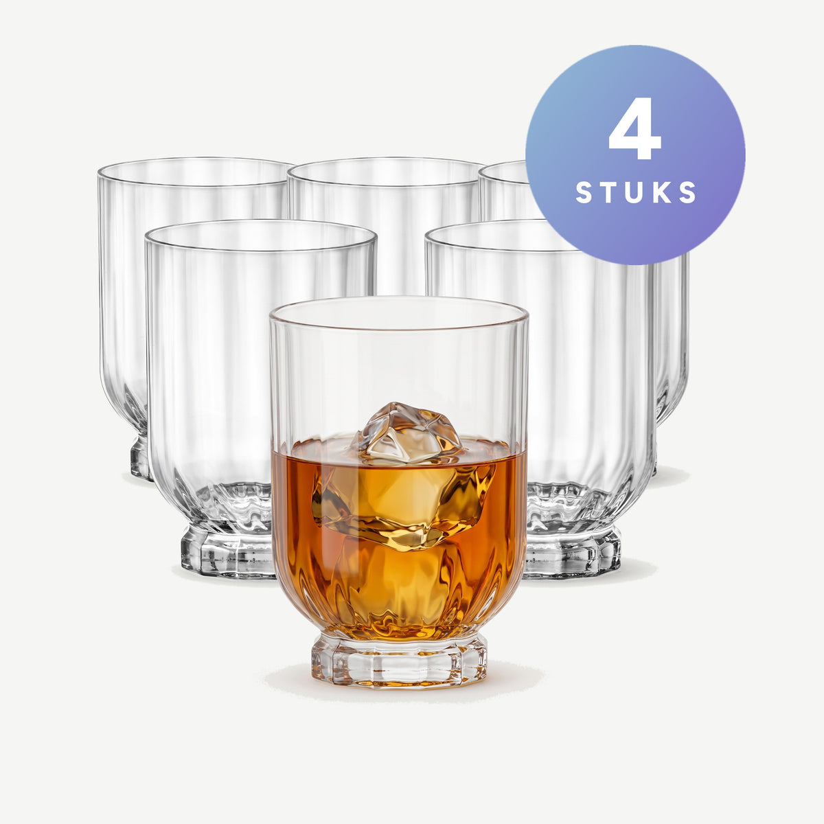 Bormioli Rocco Florian Tumbler 37,5 Cl set van 4 glazen