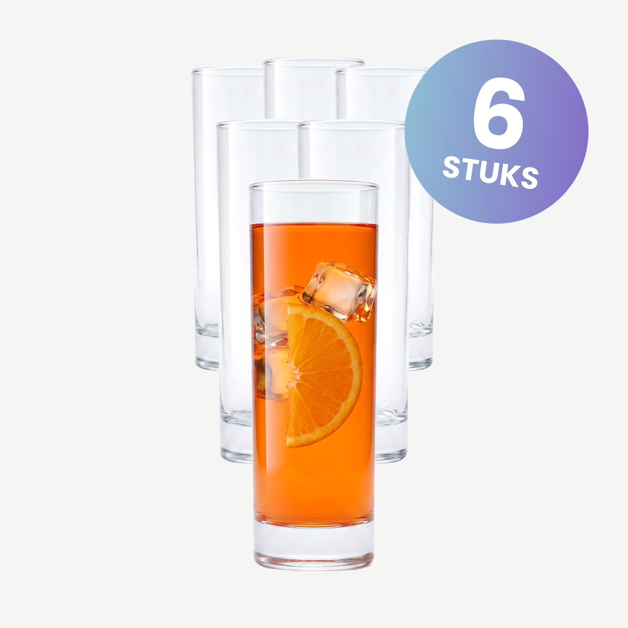Bormioli Rocco Gina Longdrinkglas 21,5 Cl Tubo - set van 6 glazen
