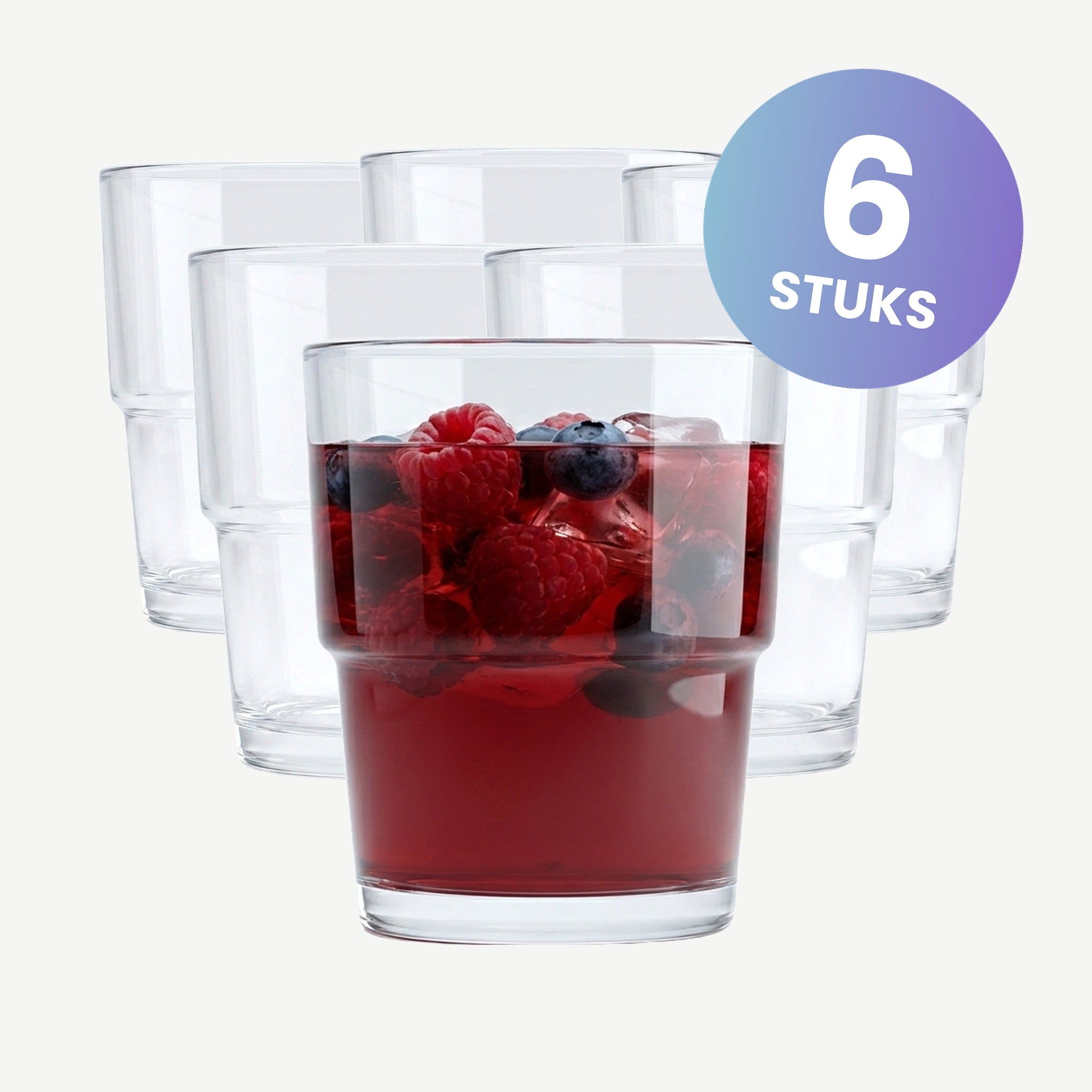 Bormioli Rocco Lyon Tumbler 16 Cl - set van 6 glazen