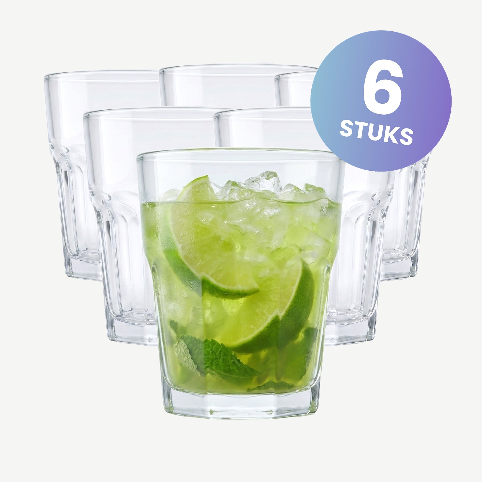 Bormioli Rocco Rock Bar Tumbler 27 Cl - set van 6 glazen