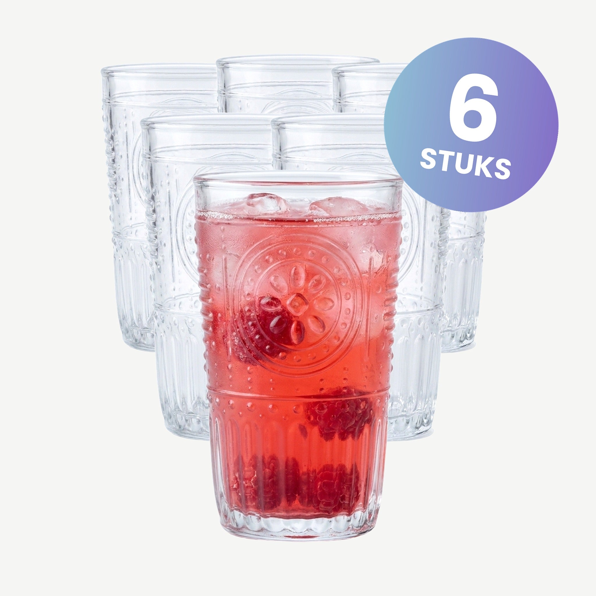 Bormioli Rocco Romantic Longdrinkglas 32,5 Cl - set van 6 glazen