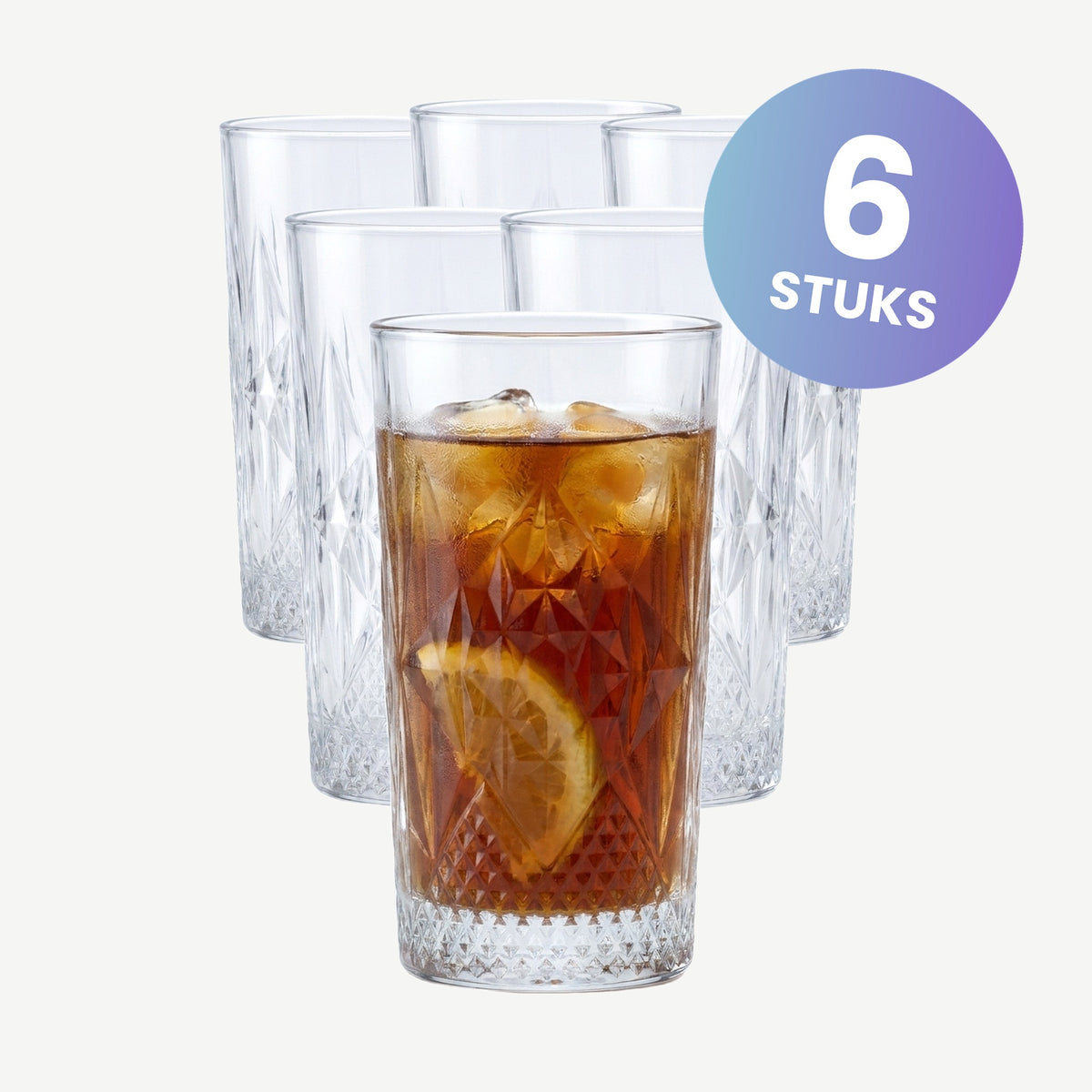 Bormioli Rocco Stone Longdrinkglas 49 Cl - set van 6 glazen