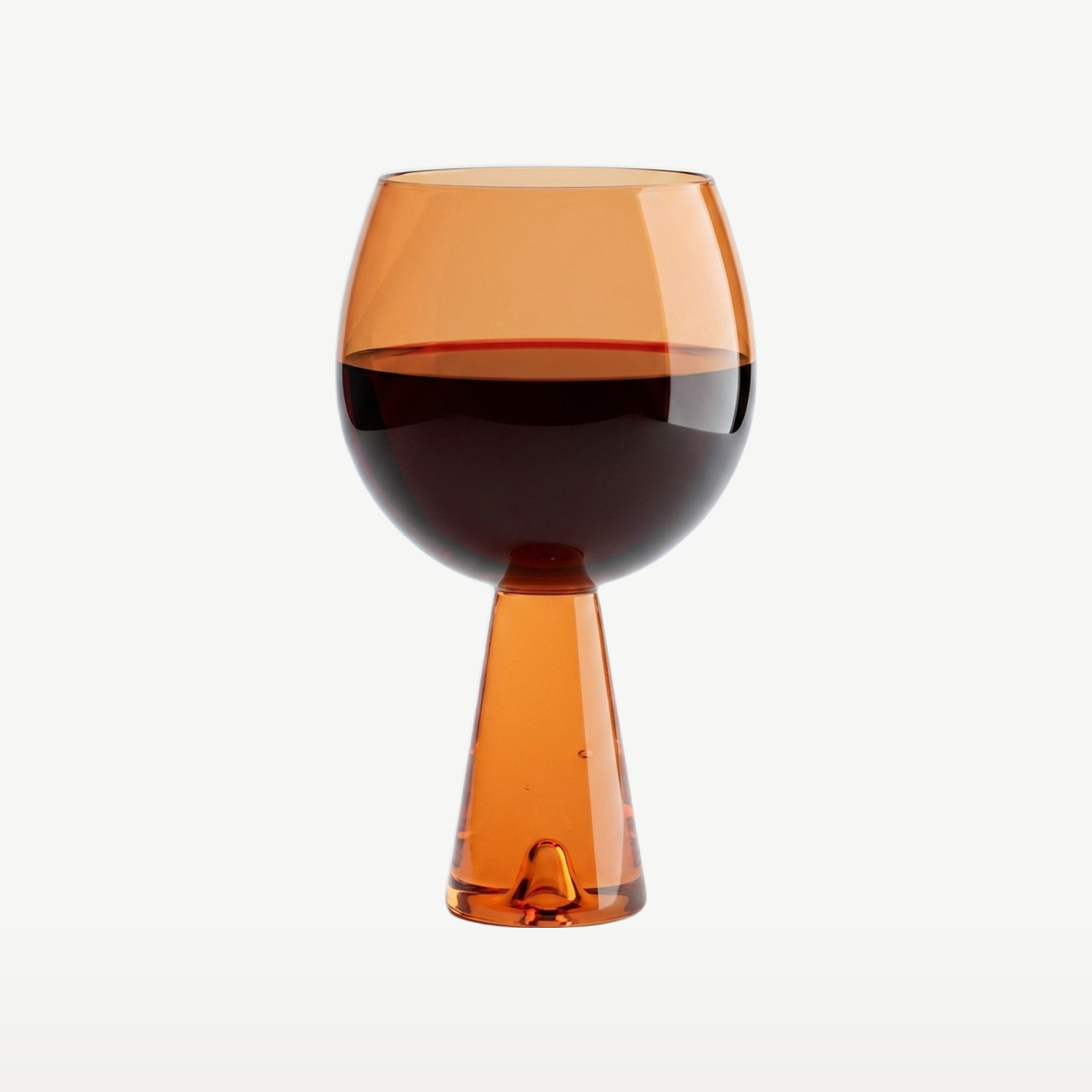 J-Line Dean Wijnglas 47,5 Cl Transparant/Oranje - Glazen.nl