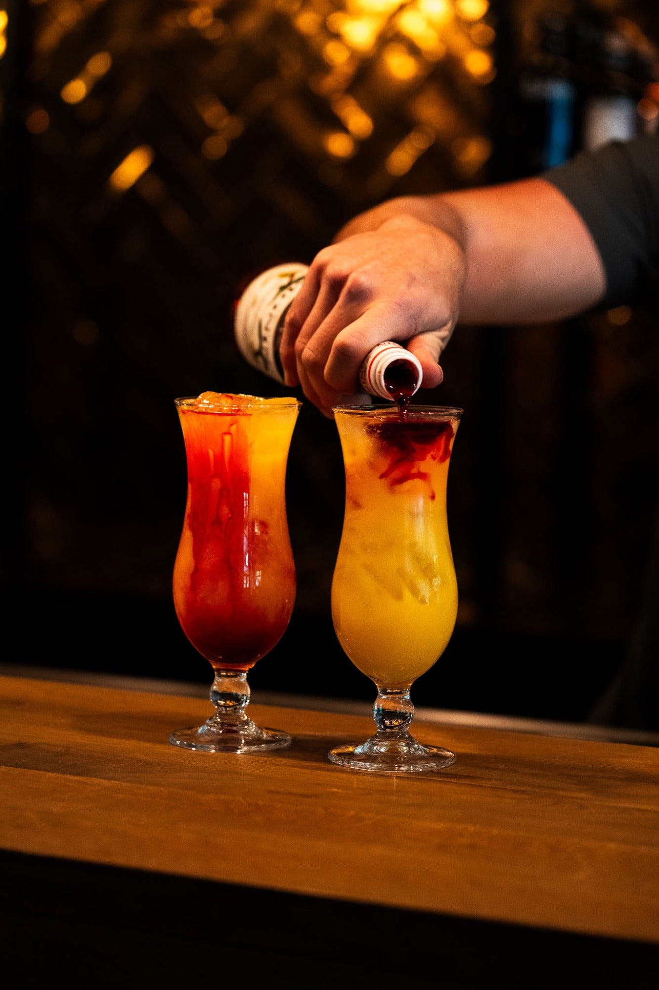 Hurricane cocktailglas detail