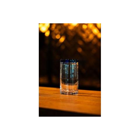 Bar Professional Highball Longdrinkglas Blauer Rand 45 Cl