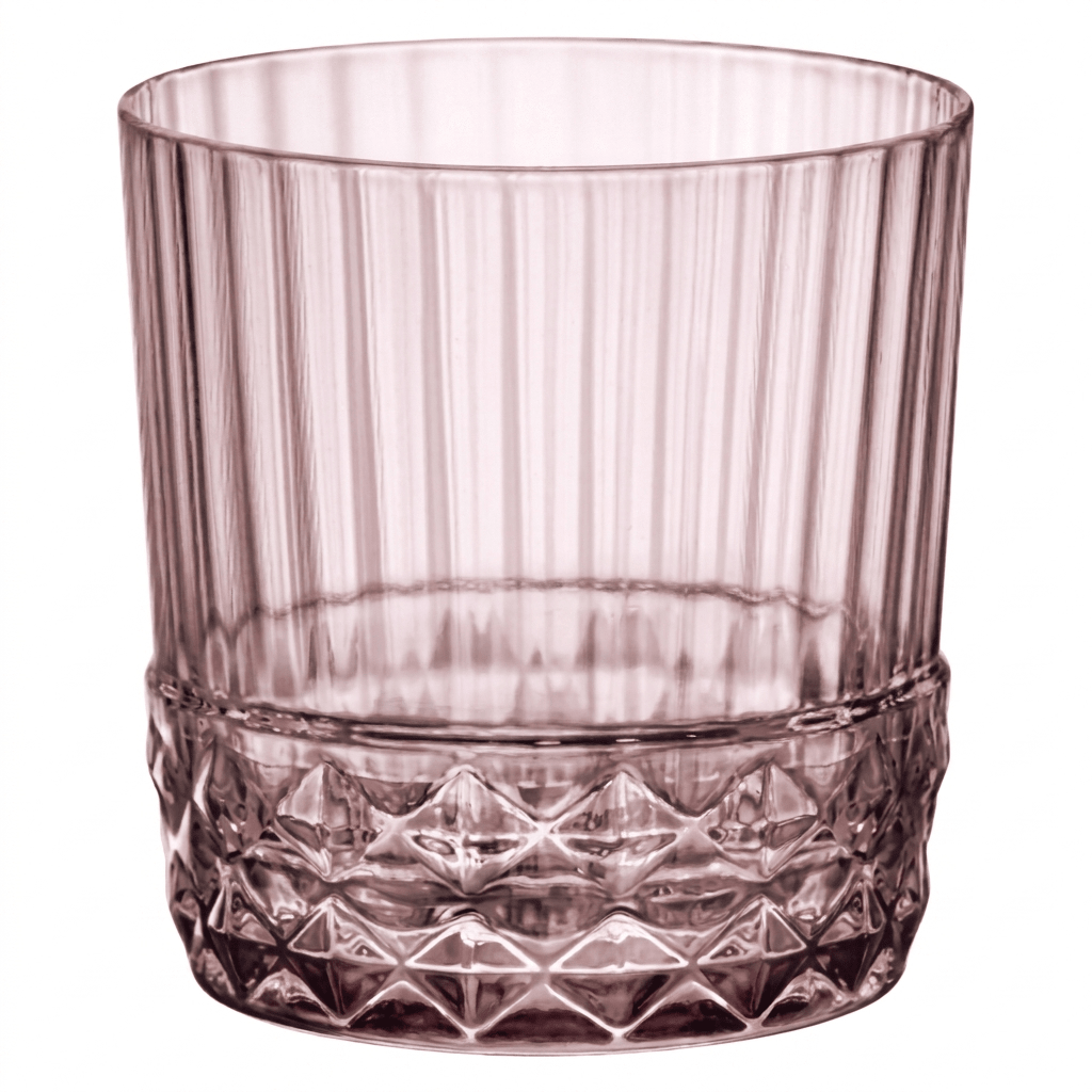 Bormioli Rocco America'20S Tumbler 37 Cl Roze - 6 Stuks - Glazen.nl