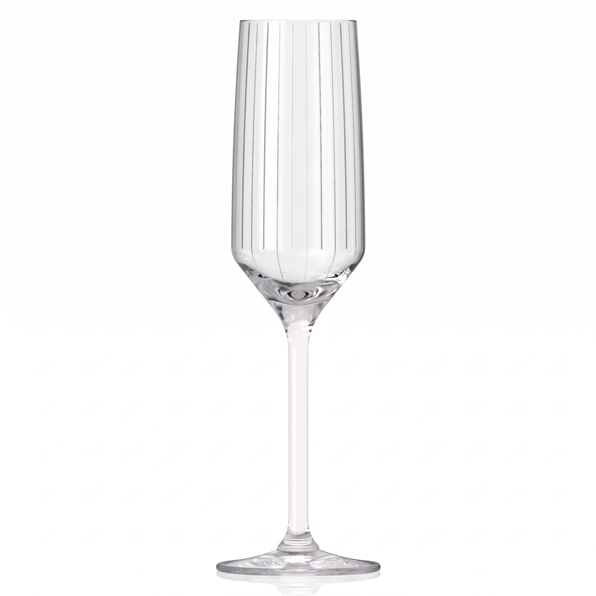 Royal Leerdam Carré Optics Champagneflute 22,5 Cl - 6 Stuks