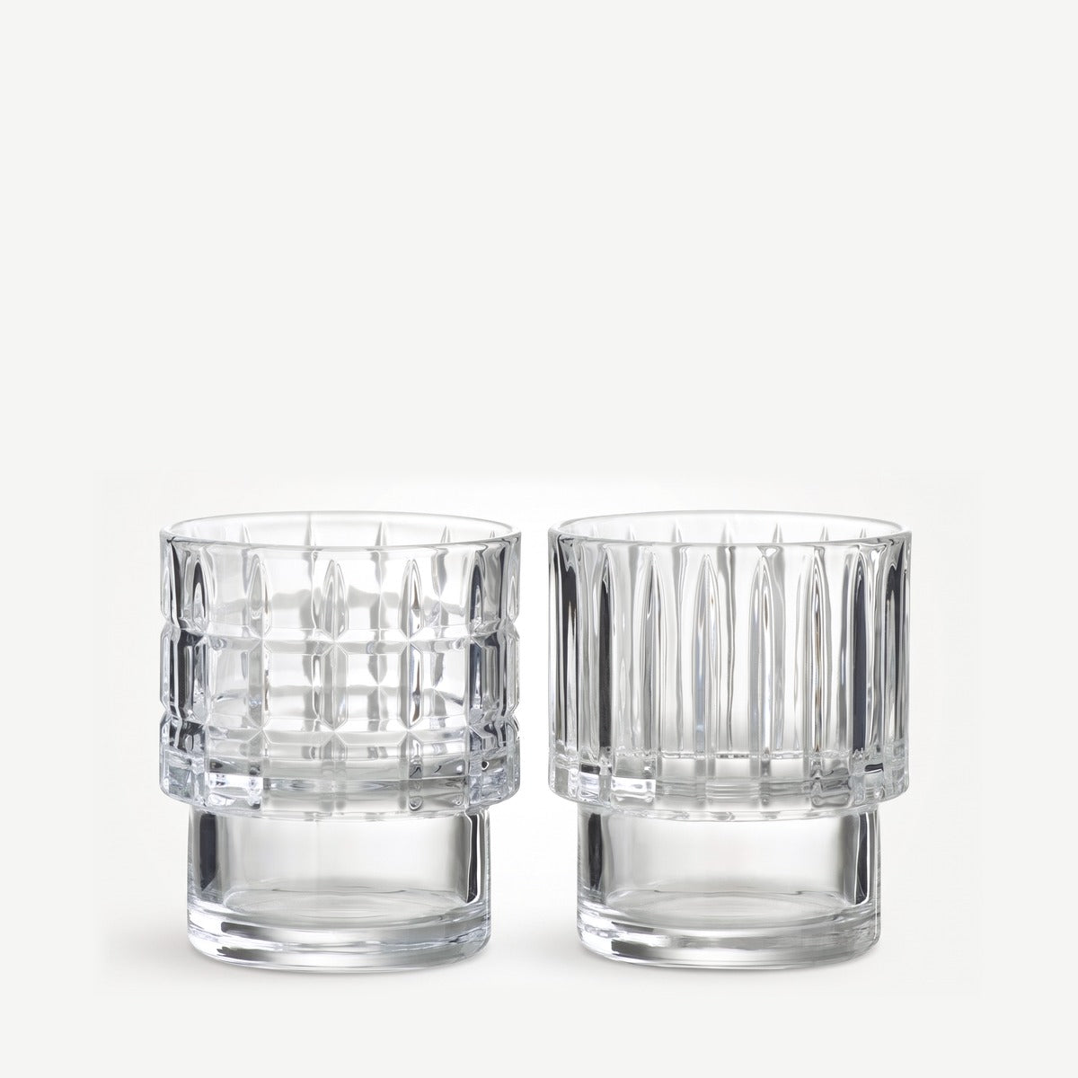J-Line Duet Whiskyglas Transparant Assorti - 2 Stuks leeg