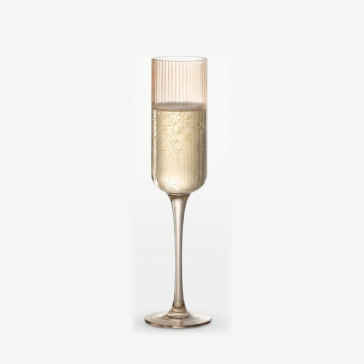 J-Line Louise Champagneglas Amber gevuld