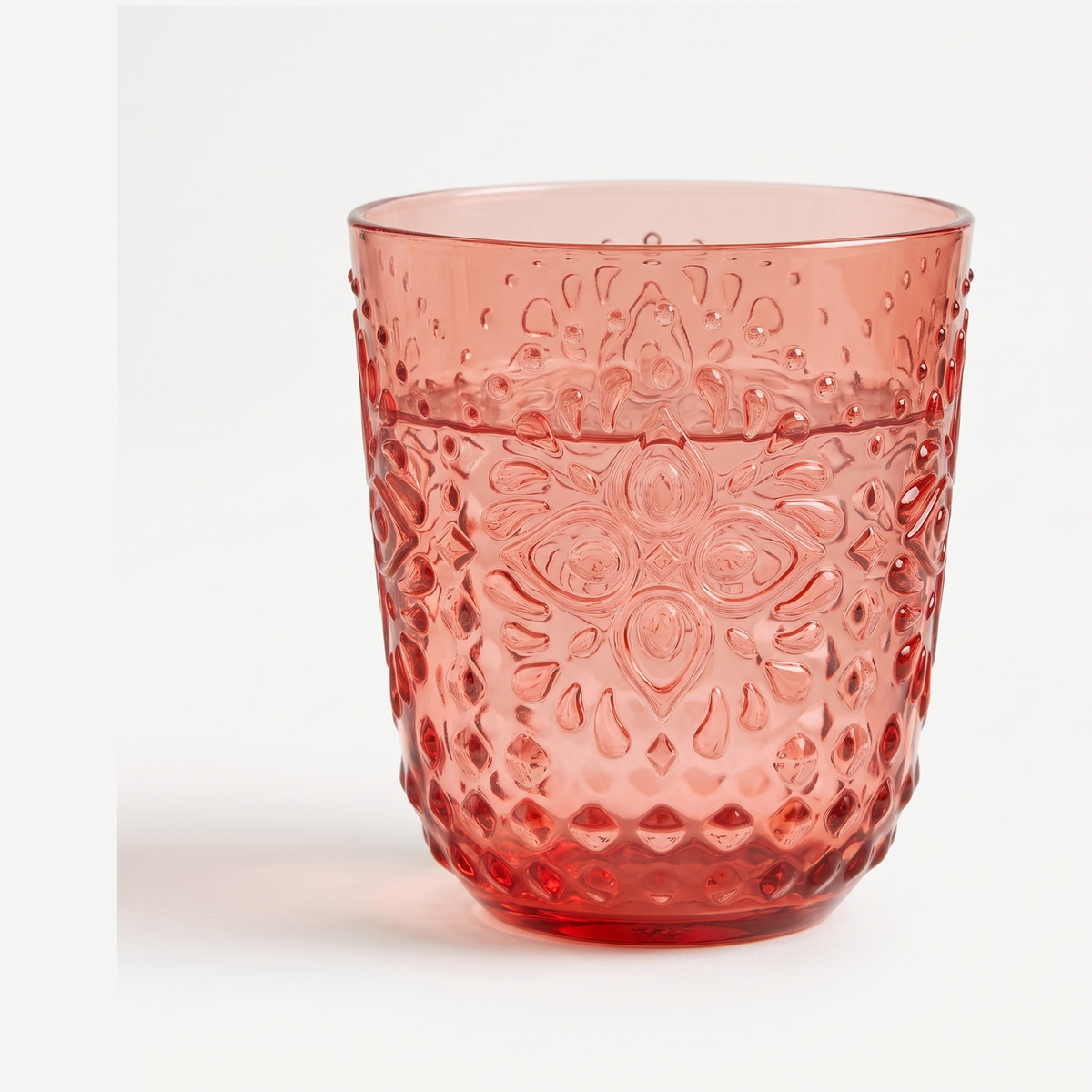 J-Line Waterglas 47,3 Cl Onbreekbaar Rood - 6 Stuks gevuld