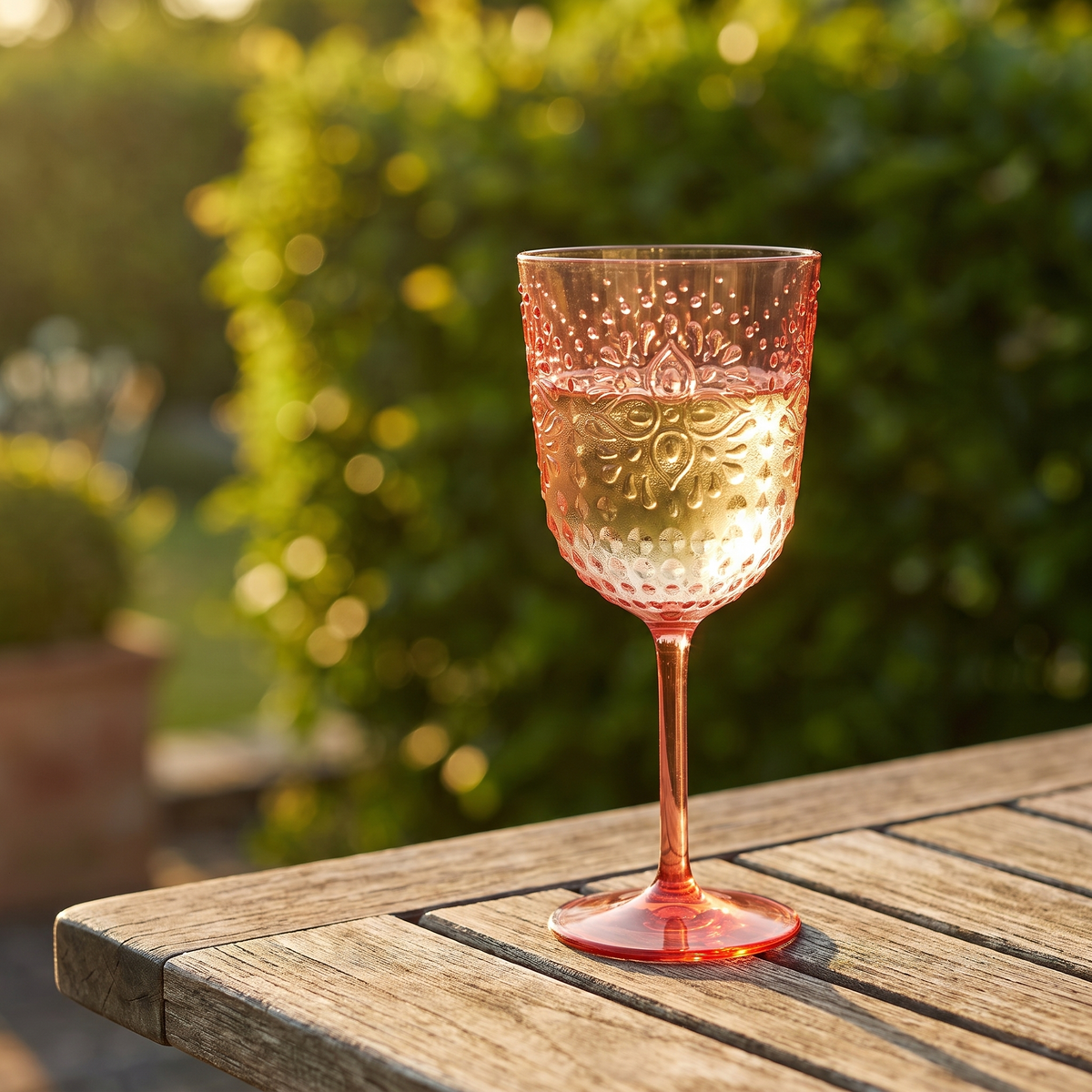 J-Line Wijnglas 41,4 Cl Kunststof Rood - 6 Stuks, sfeerbeeld