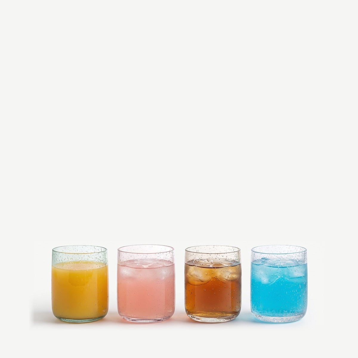 J-Line Yones Waterglas Assorti - 4 Stuks gevuld