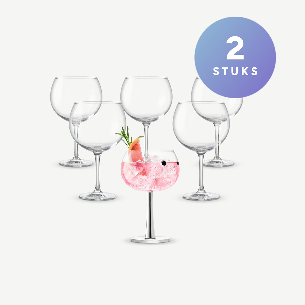 L.S.A. Gin Ballonglas 42 Cl - 2 Stuks set van 2