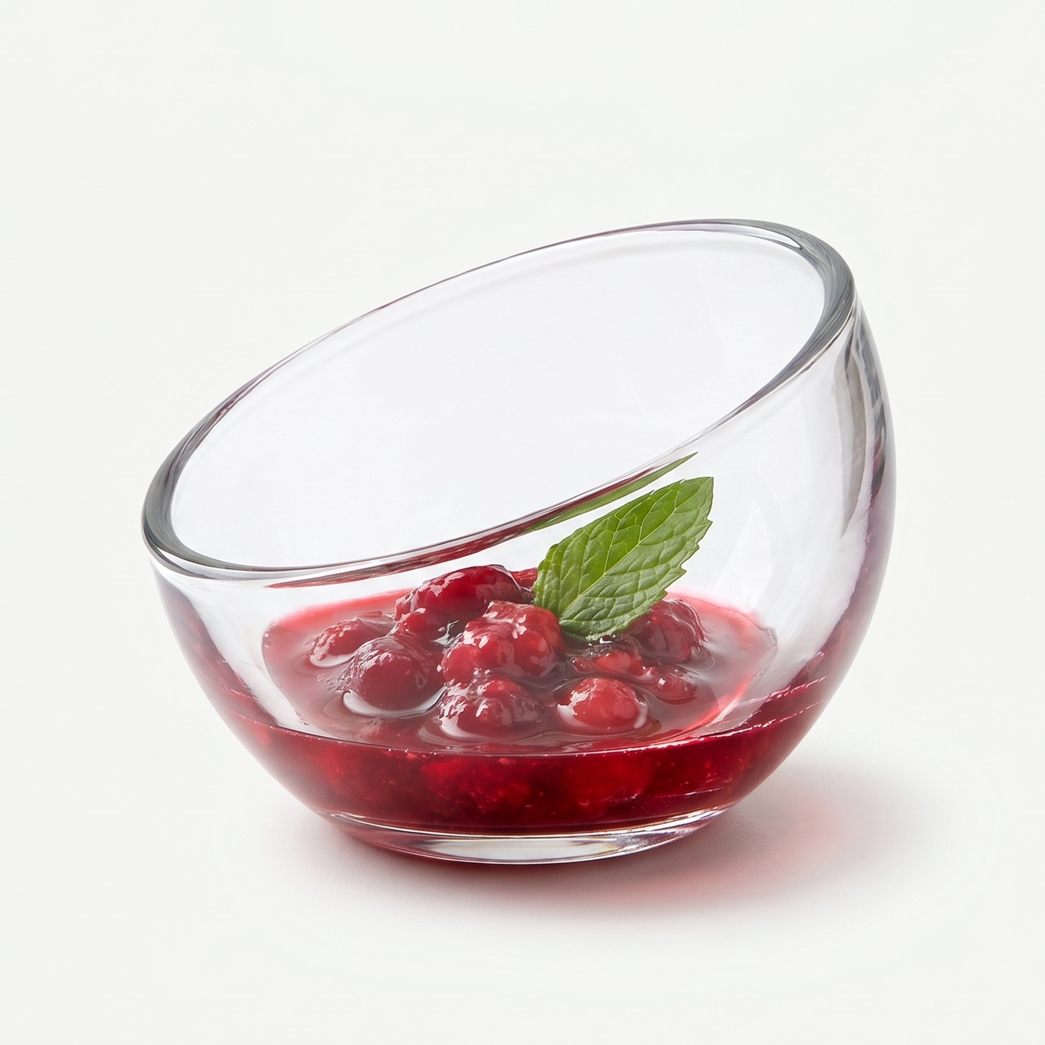 La Rochère Bubble Amuse Schaaltje 5 cl gevuld met rood fruit