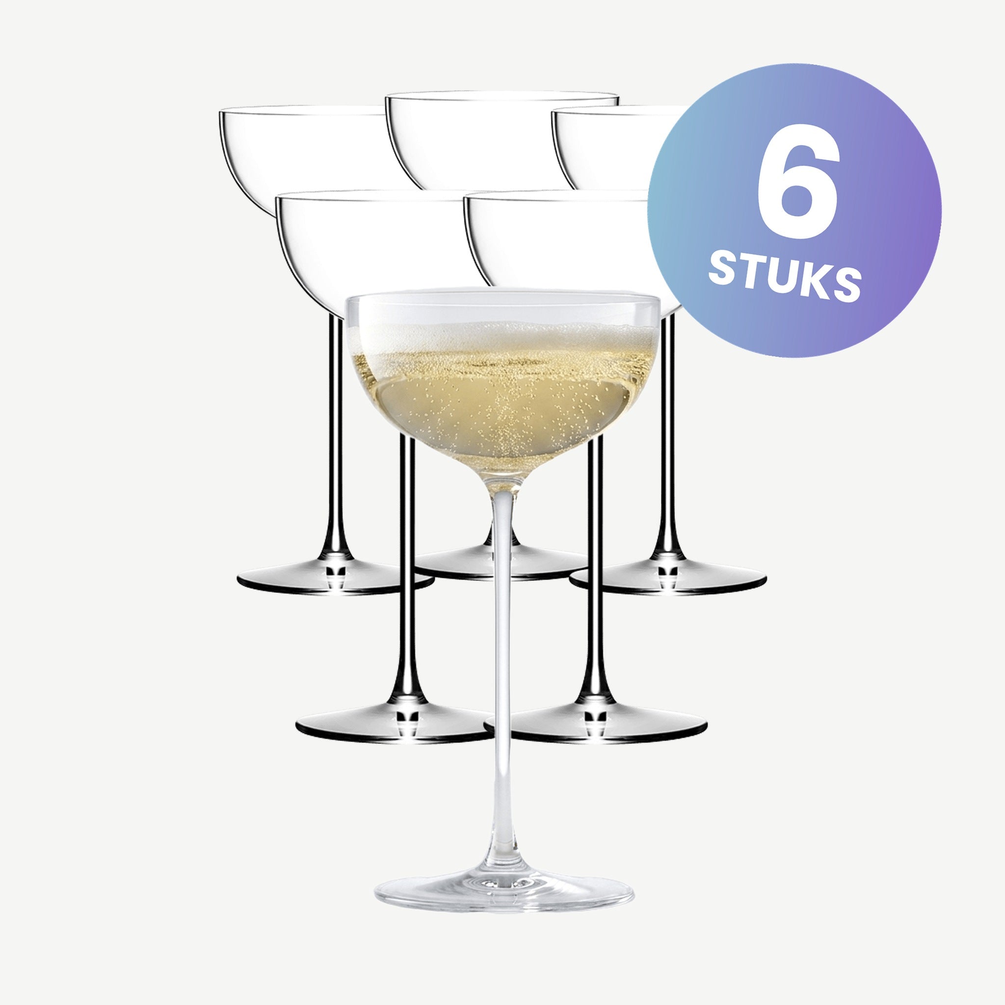 Lehmann London Champagneglas / Coupe 20 Cl - set van 6 glazen