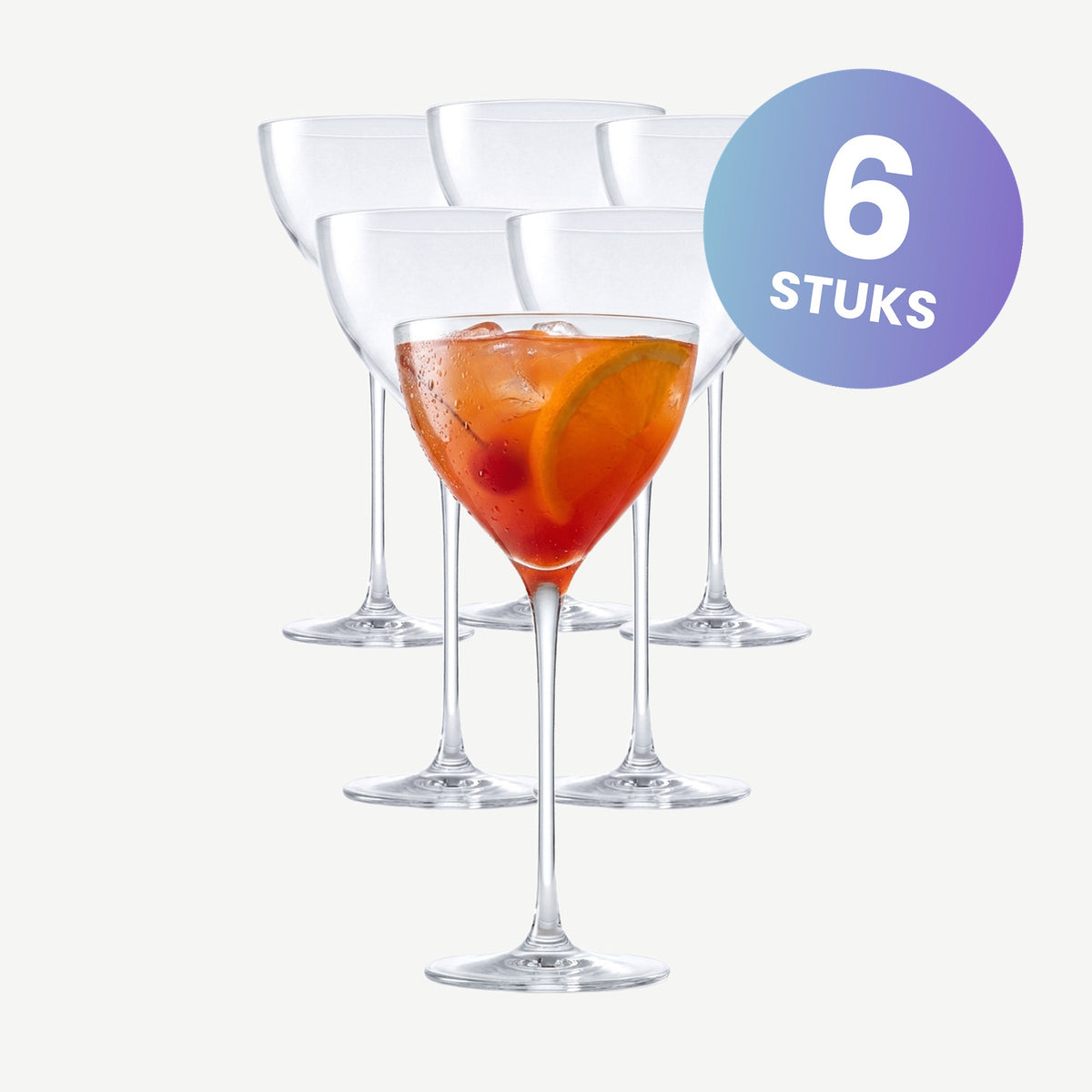 Lehmann New York Cocktailglas 17 Cl - set van 6 glazen