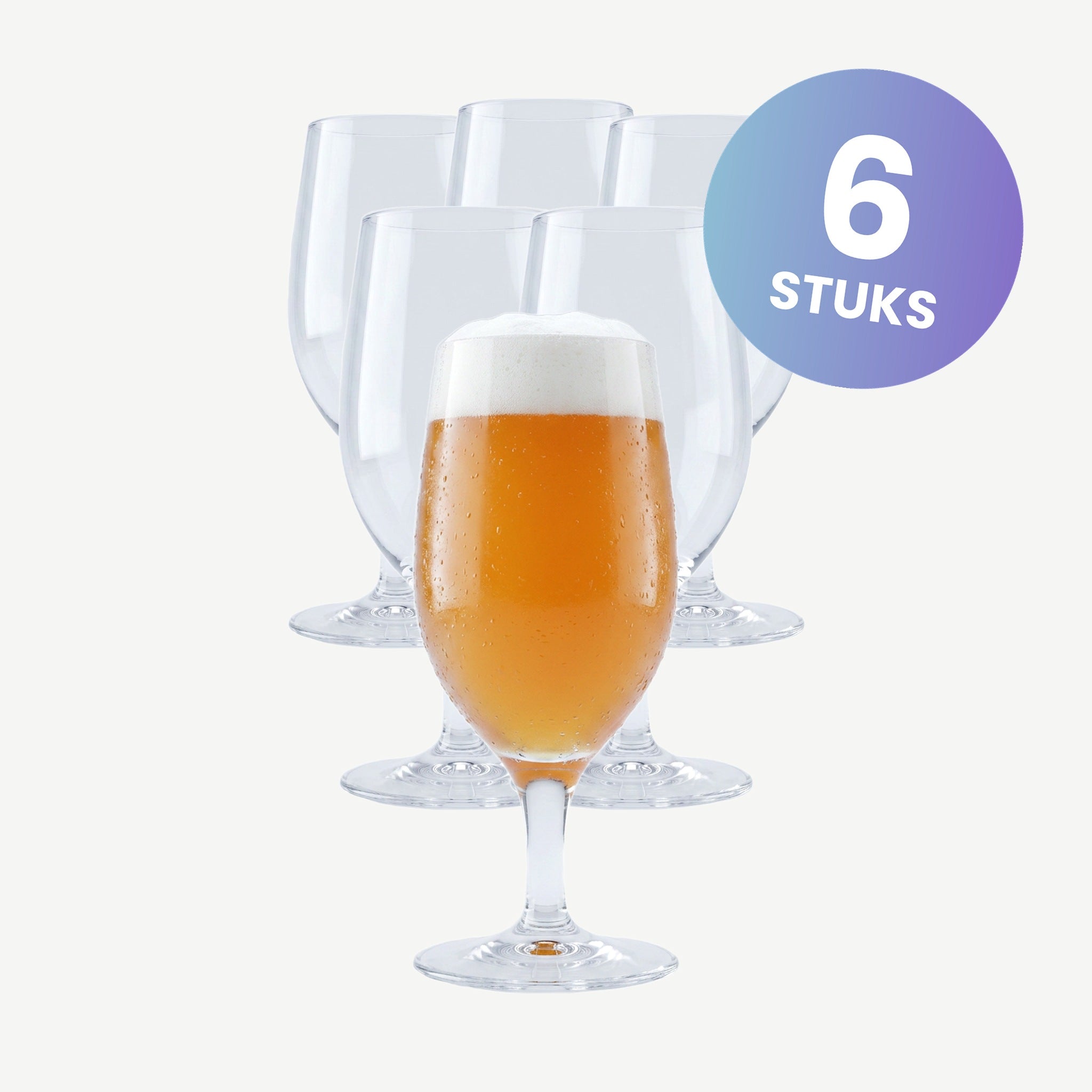 Luigi Bormioli Drink Bierglas 37 Cl - set van 6 glazen