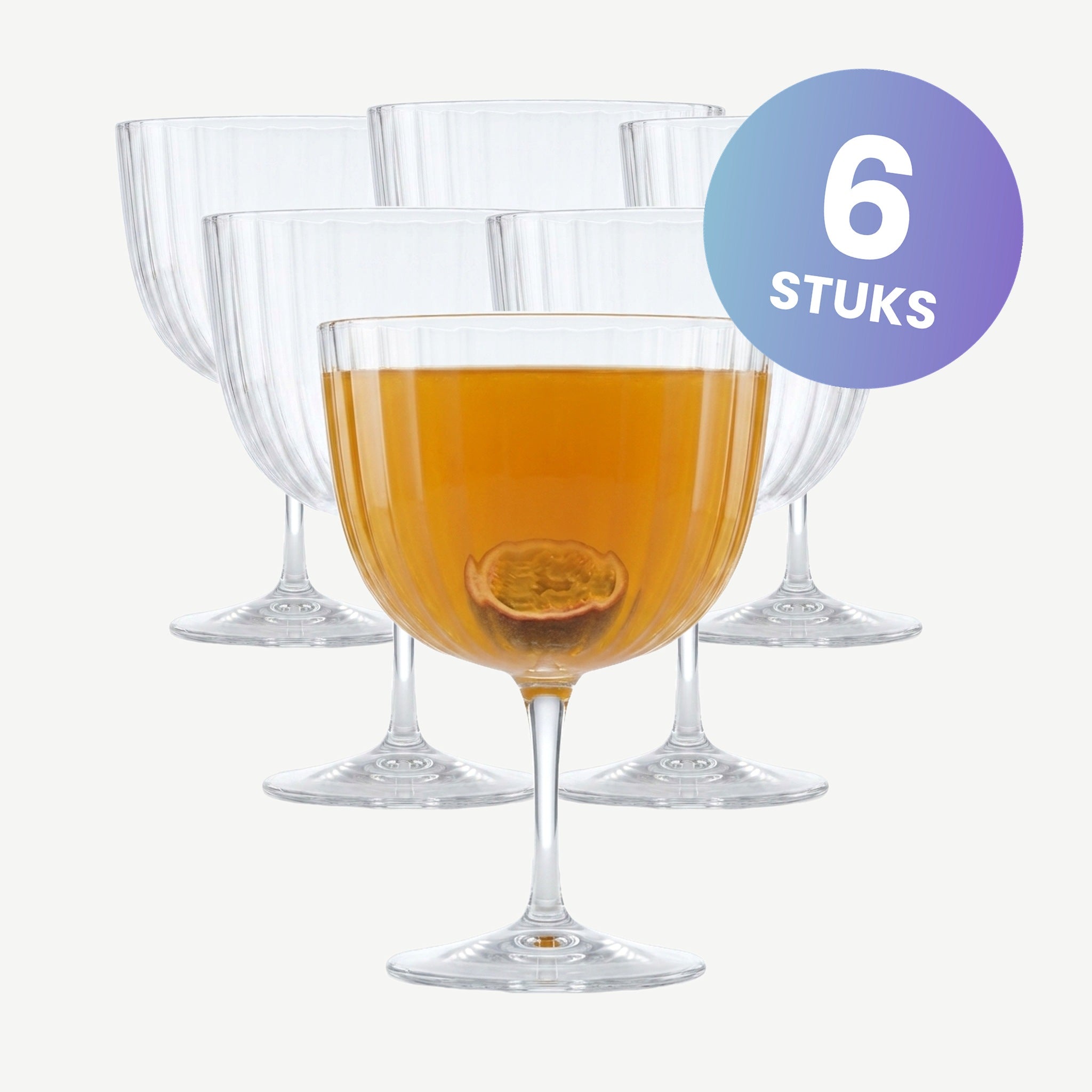 Luigi Bormioli Speakeasies Swing Cocktailglas 27 Cl  Fizz - set van 6 glazen