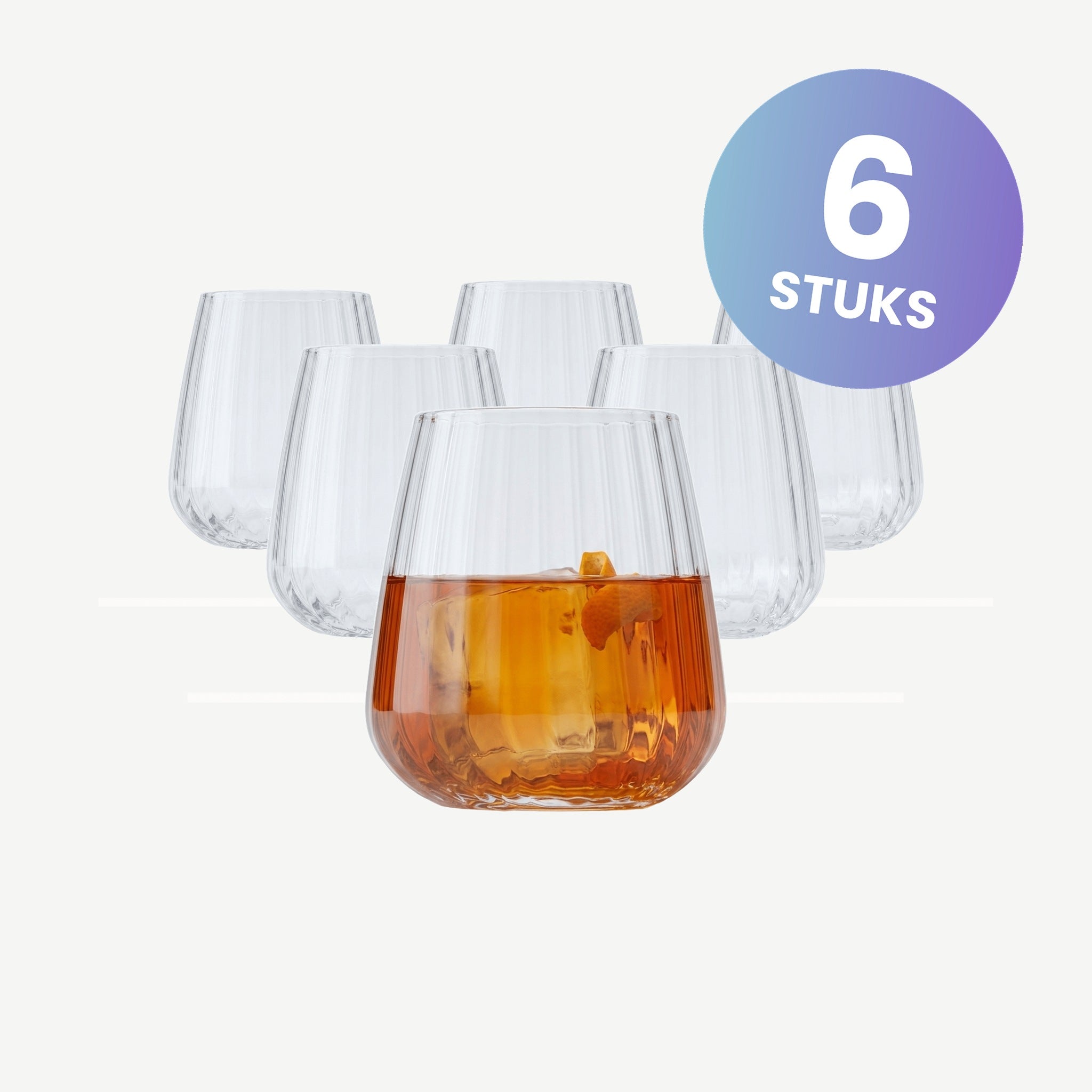 Luigi Bormioli Speakeasies Swing Tumbler D.O.F. 45 Cl - set van 6 glazen