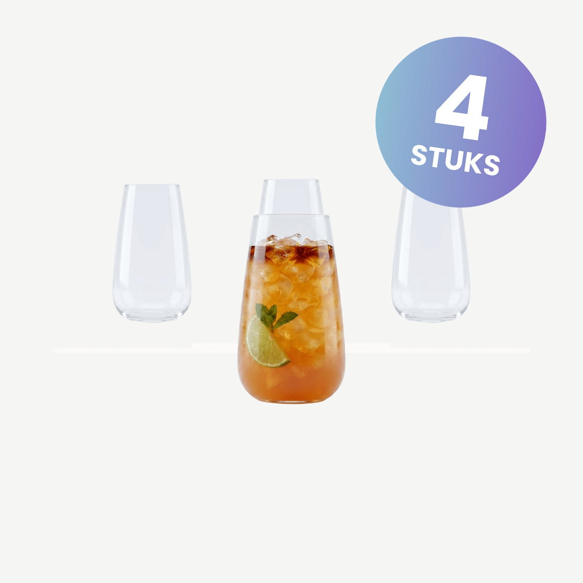 Luigi Bormioli Talismano Longdrinkglas Fh 57 Cl  - set van 4 glazen
