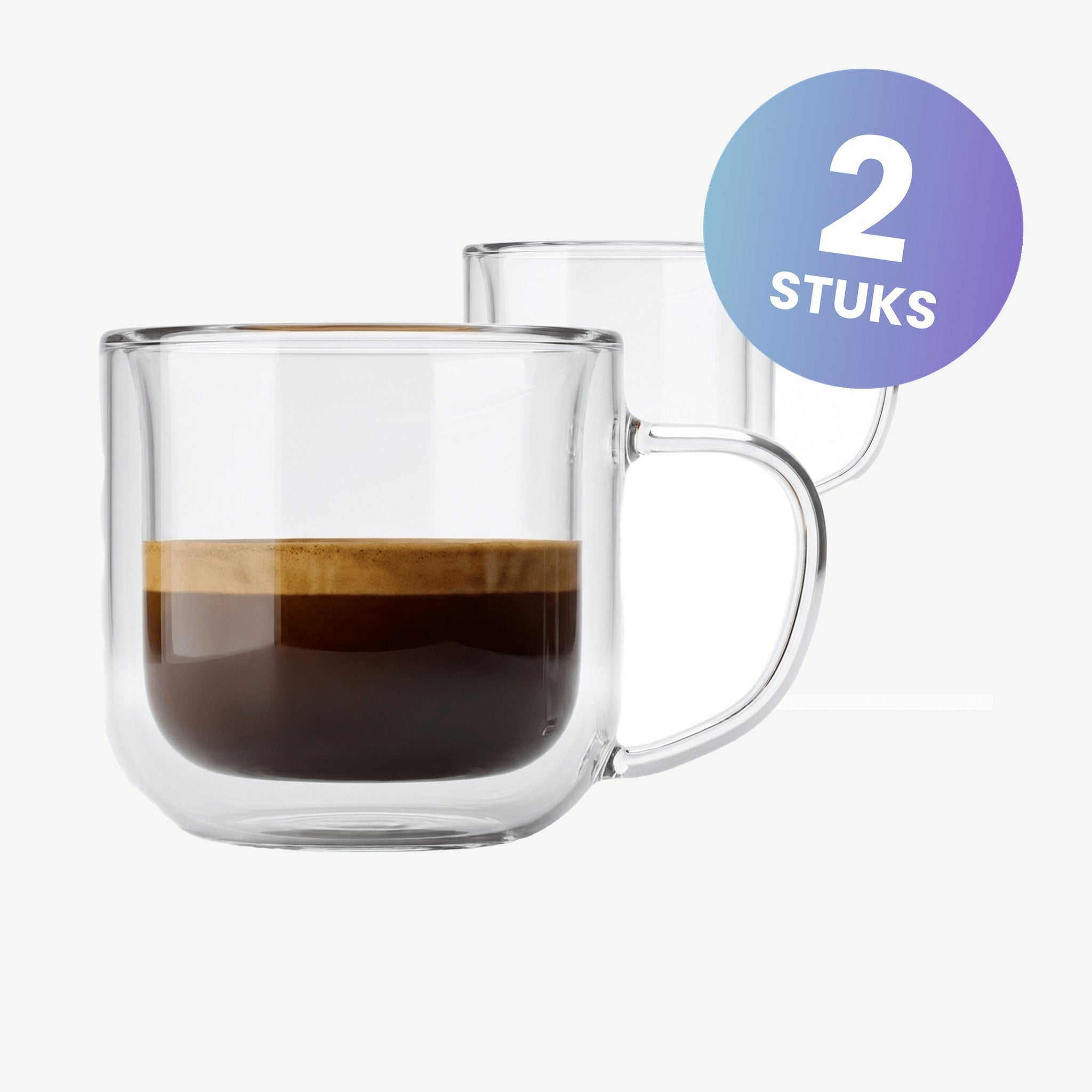 Luigi Bormioli Thermic Glass Espressoglas Sublime 8,5 Cl - set van 2 glazen