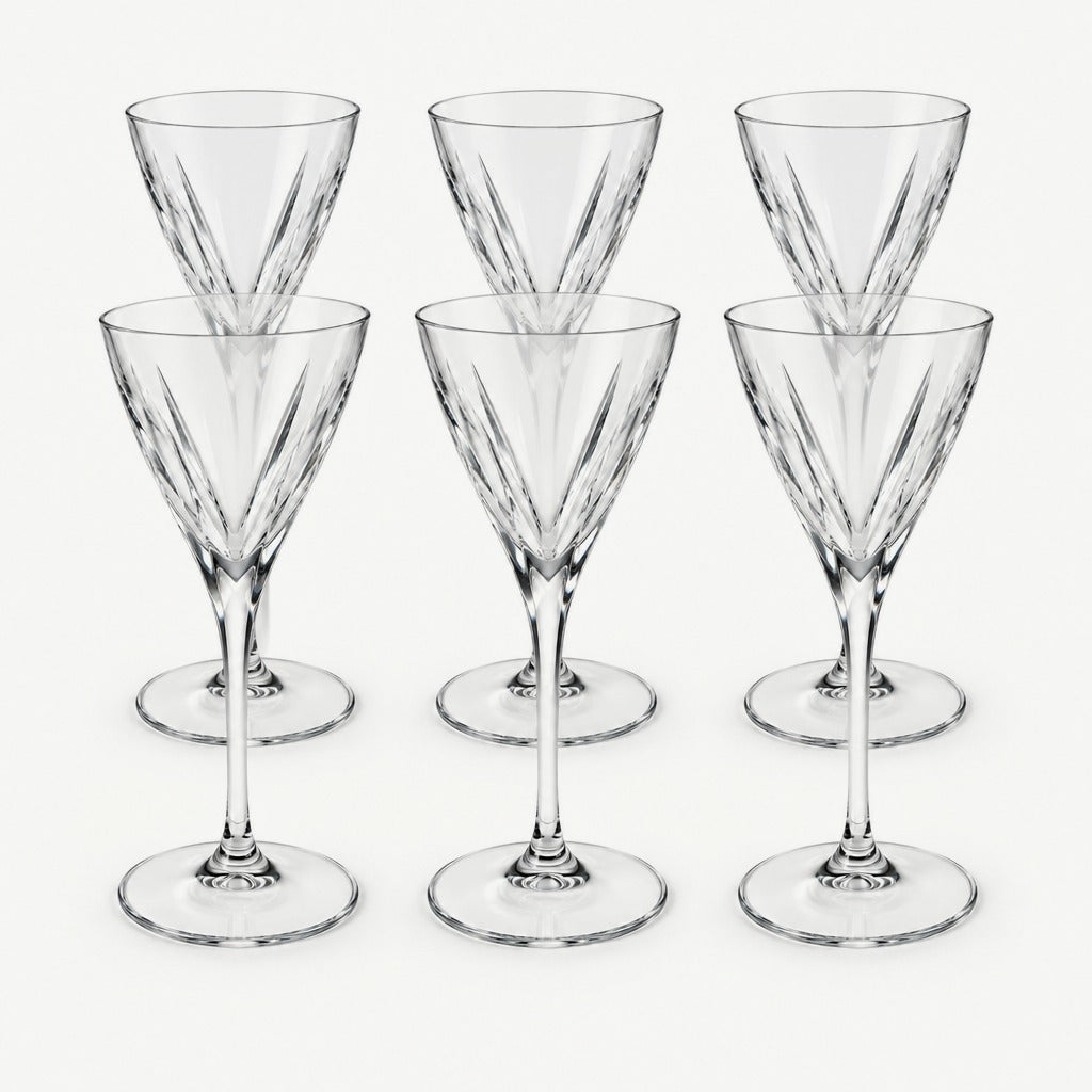 RCR Fusion Witte Wijnglas 21 cl Transparant - 6 Stuks set