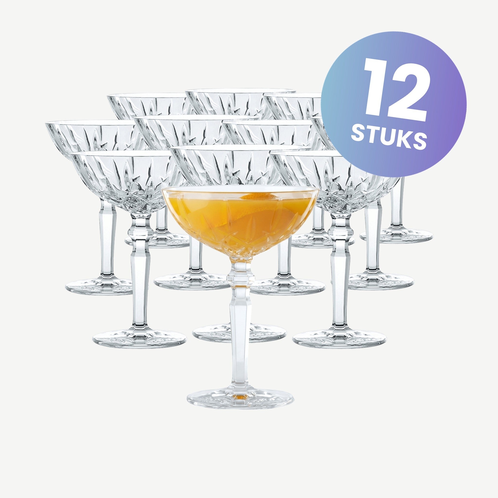Nachtmann Noblesse Champagneglas / Coupe 18 Cl - set van 12 glazen