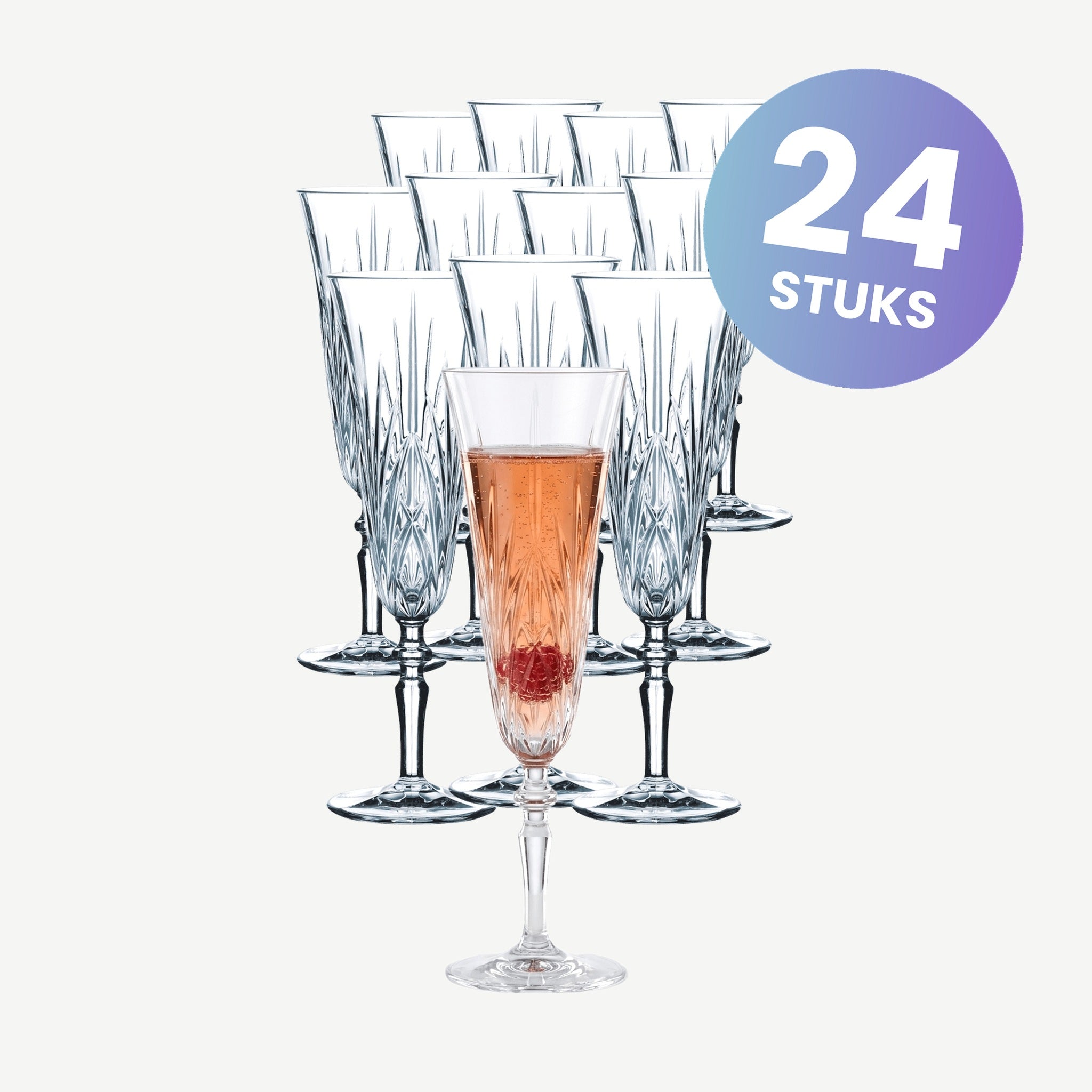 Nachtmann Palais Champagneglas / Flute 14 Cl - set van 24 glazen