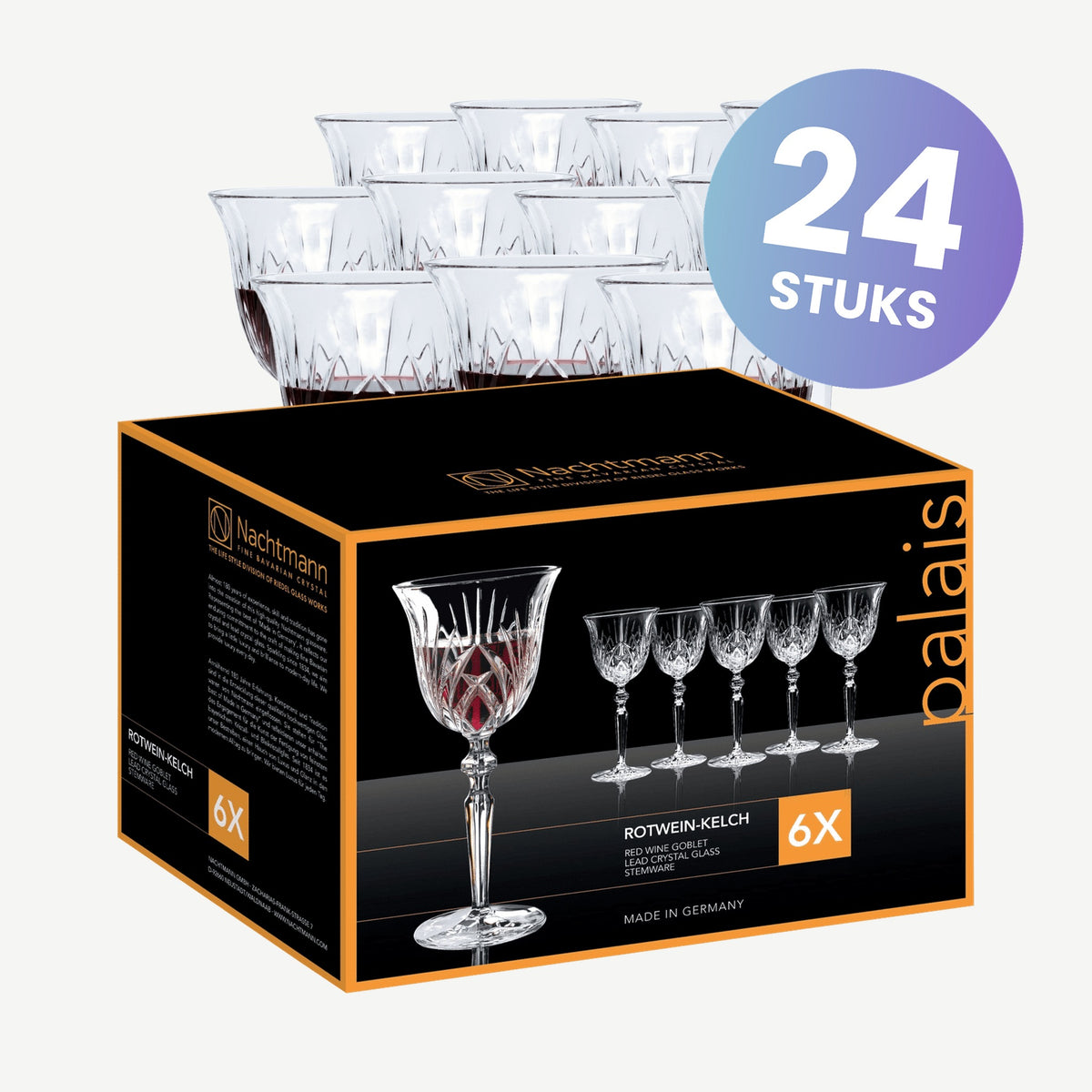 Nachtmann Palais Wijnglas 23 Cl - set van 24 glazen