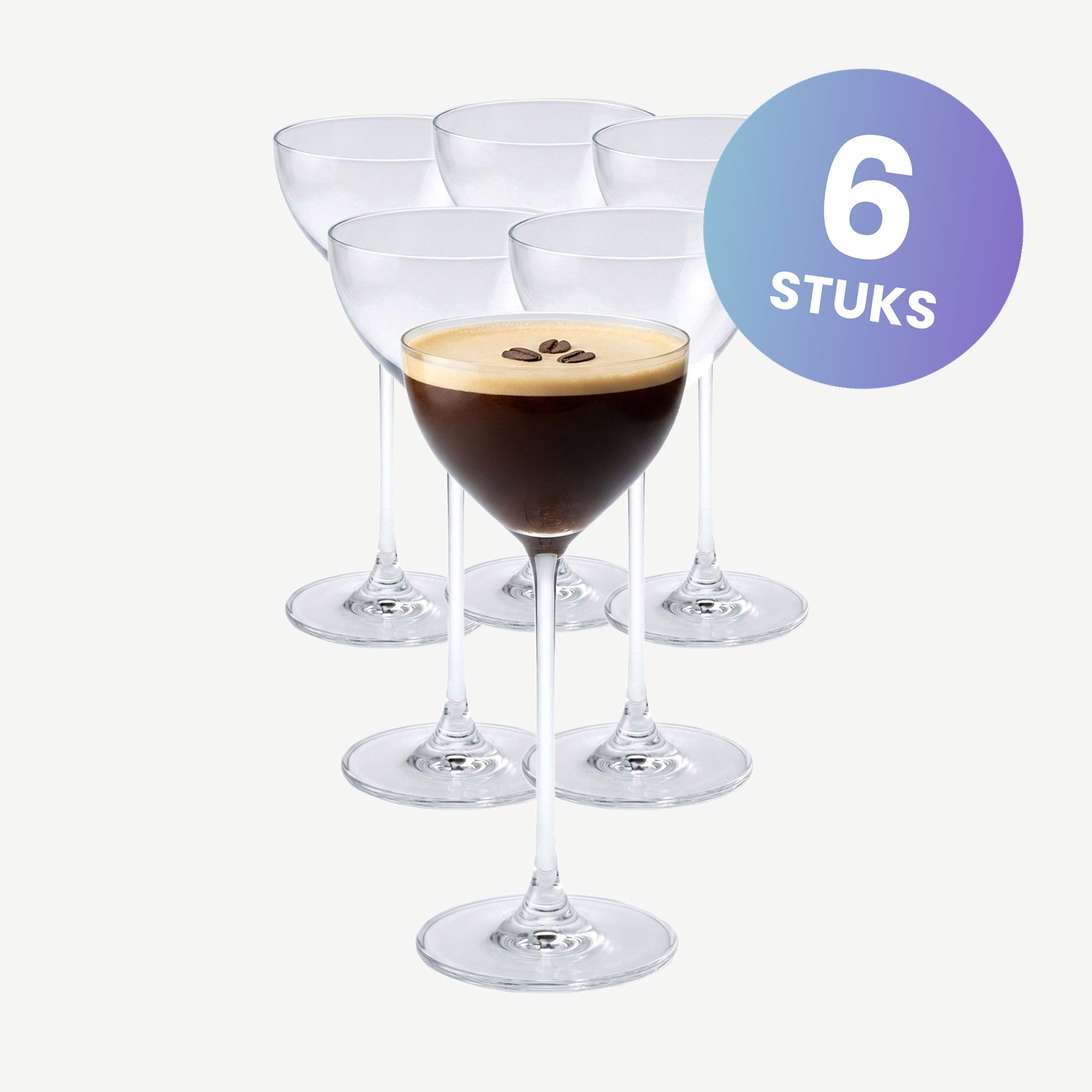 Onis Bespoke Cocktailglas 15,5 Cl Nick & Nora - set van 6 glazen
